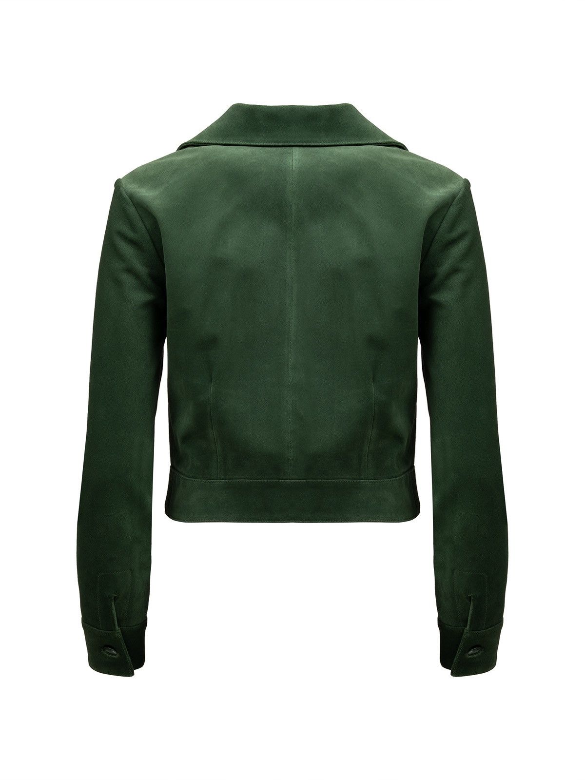 Saint Laurent Paris Saint Laurent suede trucker green jacket Size XS / US 0-2 / IT 36-38 - 2 Thumbnail