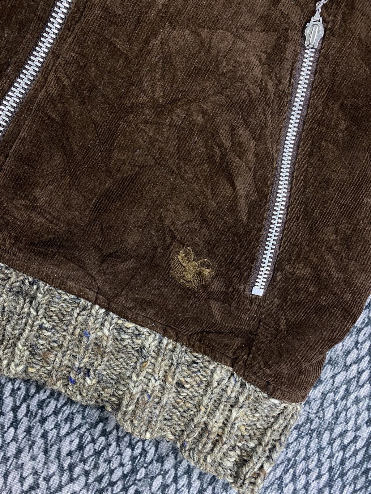 Japanese Brand Vtg Urban Wear Fullzip Brown Color Knit Sweater Size US M / EU 48-50 / 2 - 8 Thumbnail