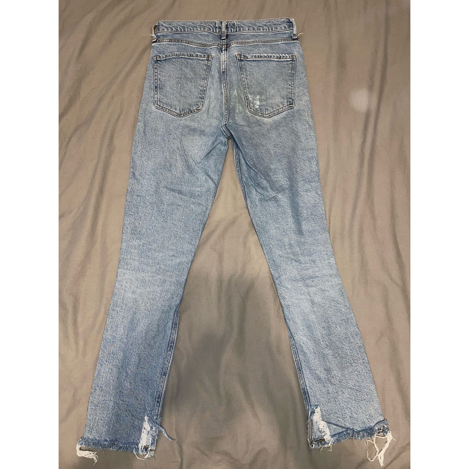 Agolde Agolde- Nico / High Rise Light Blue Slim Leg Jeans/ size 27 Size 27" / US 4 / IT 40 - 4 Thumbnail