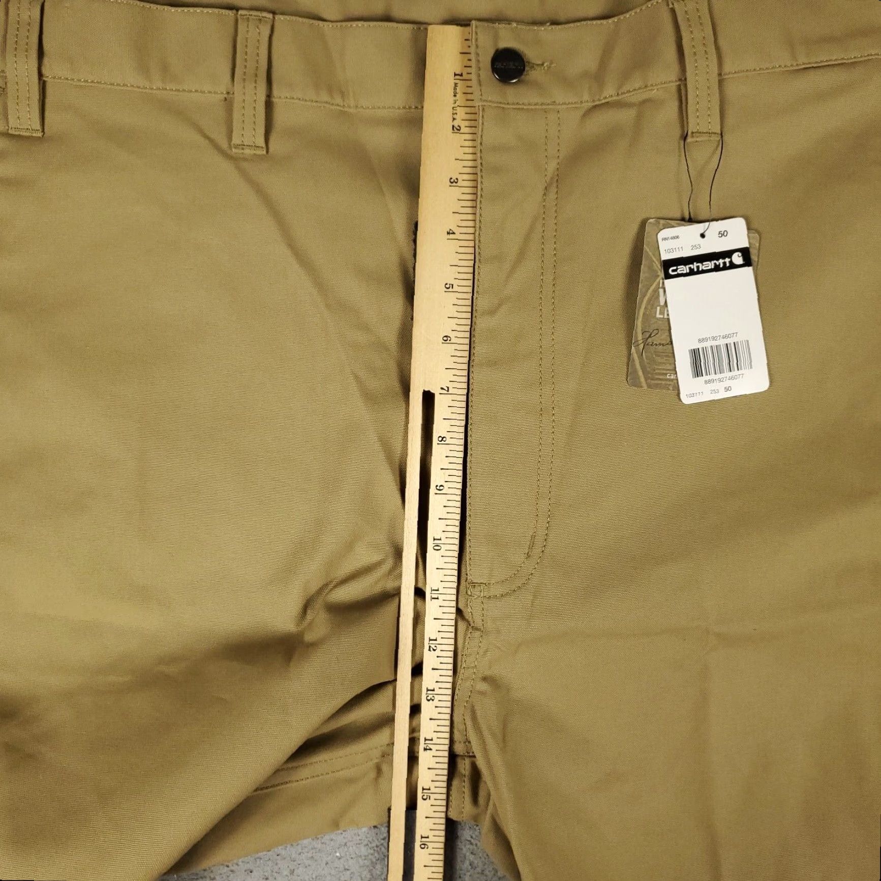 Carhartt Carhartt Relaxed Fit Canvas Shorts Mens Size 50 Beige 5-Pocket Work Bermuda Size US 34 / EU 50 - 5 Thumbnail