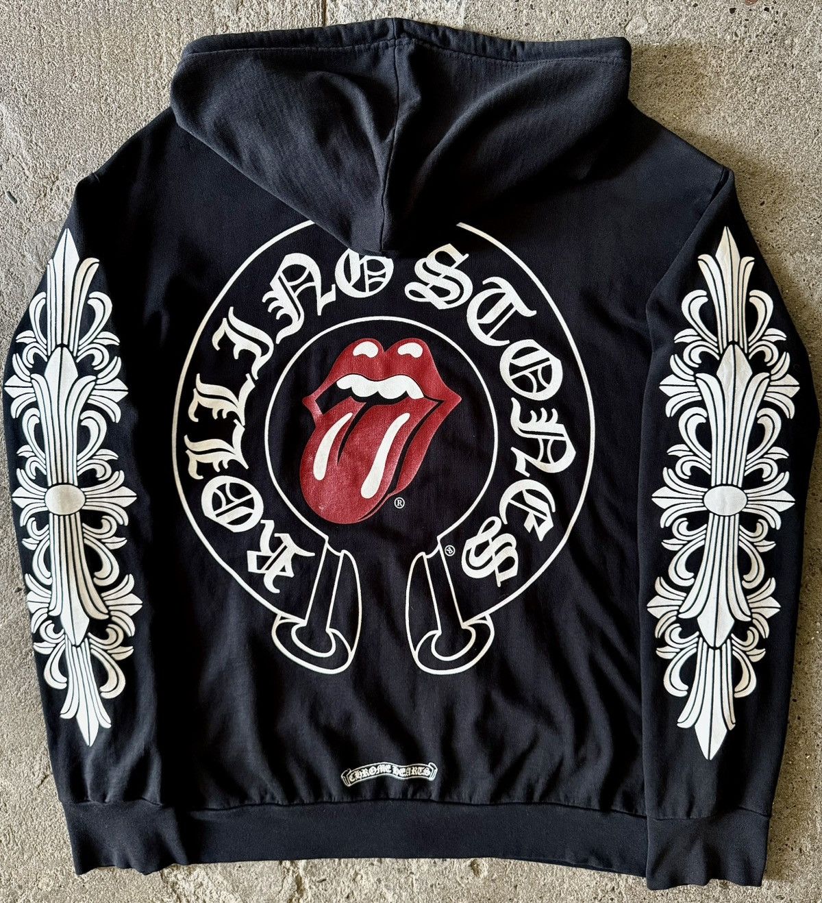 Chrome Hearts × The Rolling Stones VERY RARE! Chrome Hearts x Rolling Stones 2000’s Zip Hoodie Size US L / EU 52-54 / 3 - 9 Thumbnail