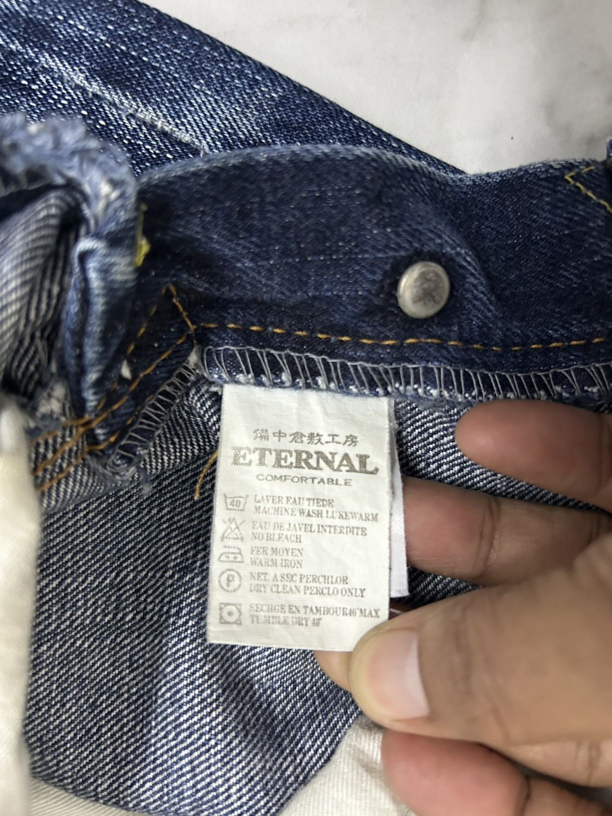 Eternal VINTAGE ETERNAL COMFORTABLE JEANS SELVEDGE FLARE DESIGN Size US 32 / EU 48 - 5 Thumbnail