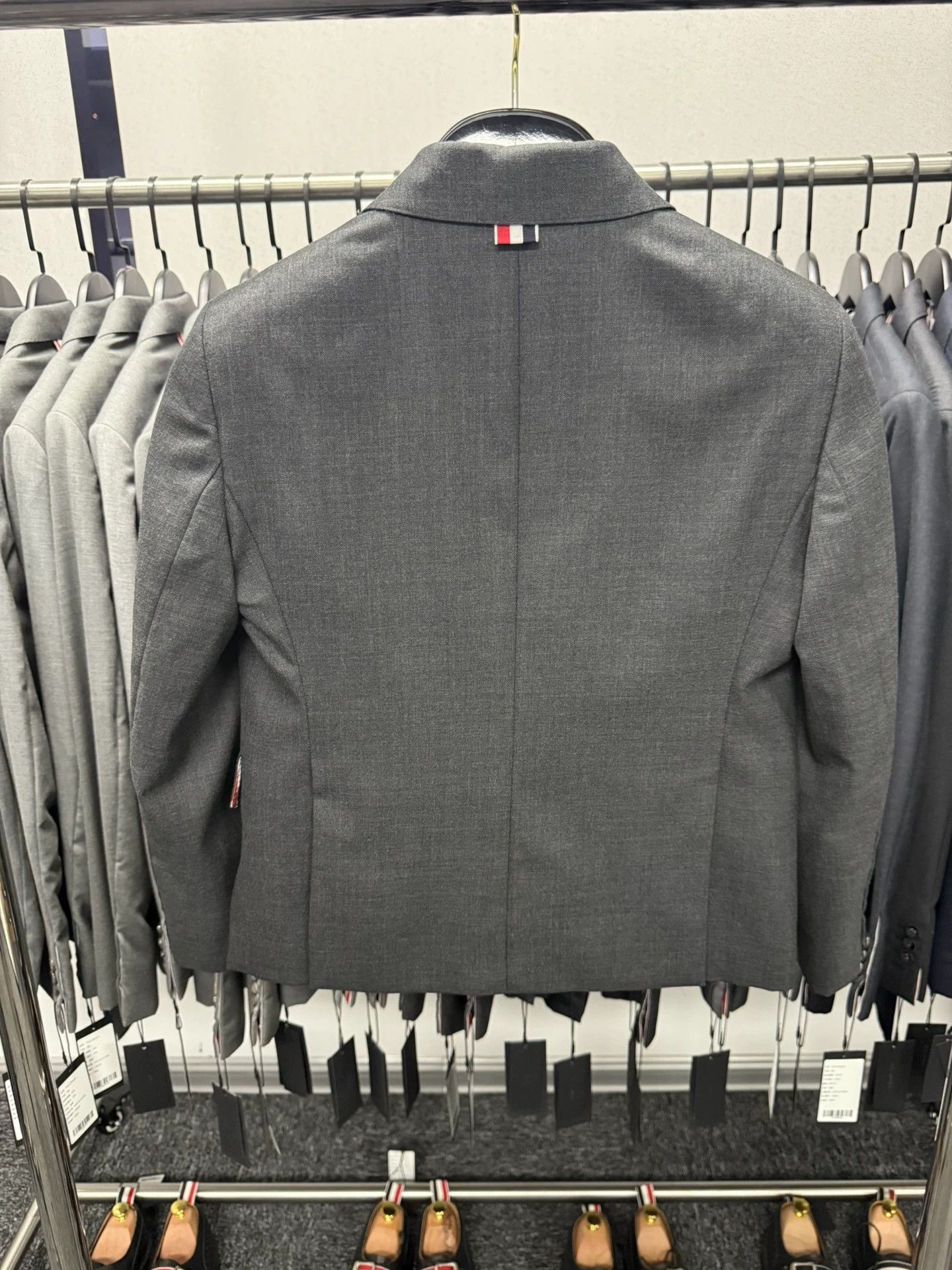 Thom Browne Thom Browne Women's Classic Dark Gray Suit Jacket Size 38 Size XS / US 0-2 / IT 36-38 - 2 Thumbnail