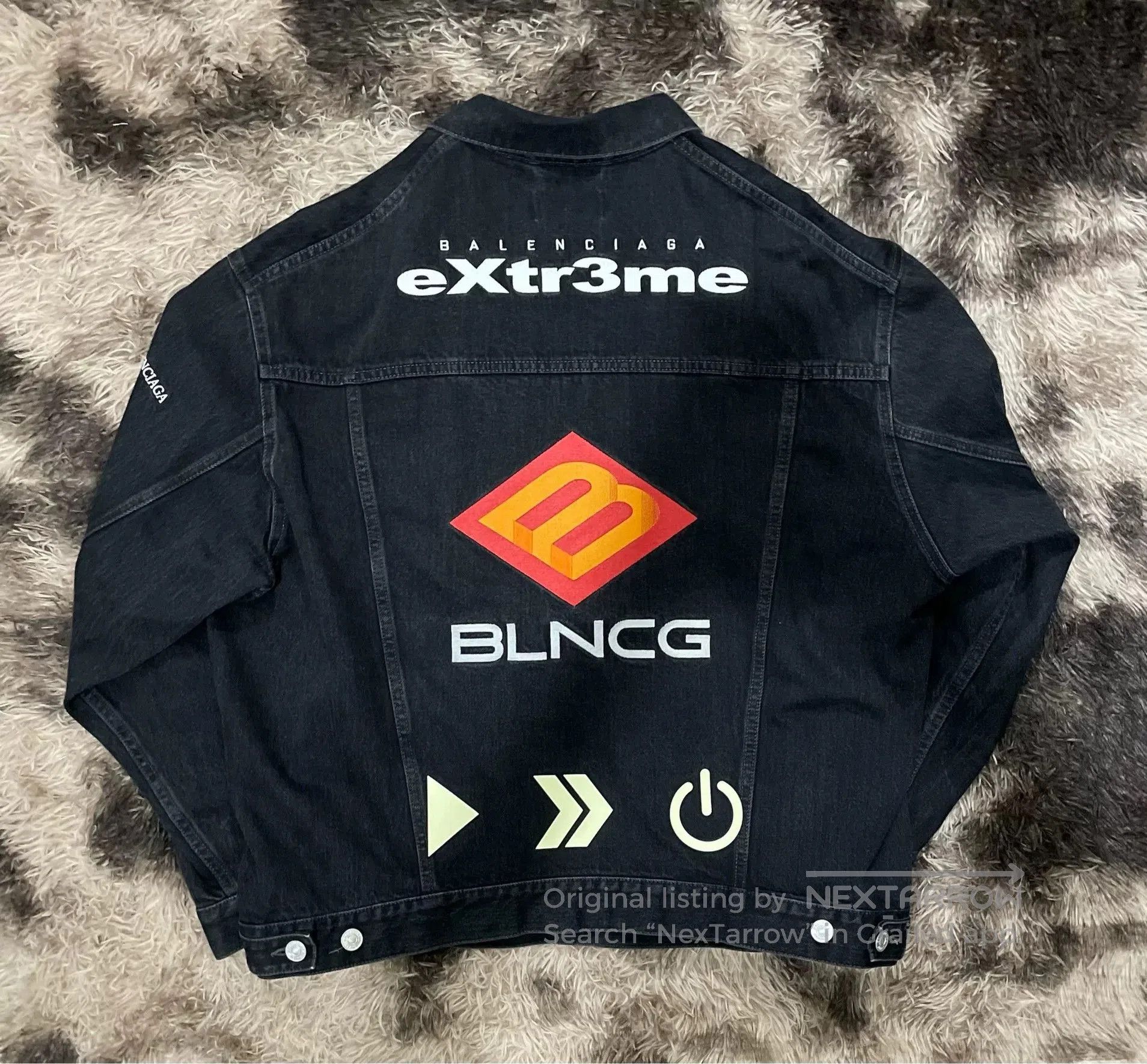 Balenciaga Balenciaga FW21 GAMER Denim Jacket. Size US XS / EU 42 / 0 - 2 Thumbnail