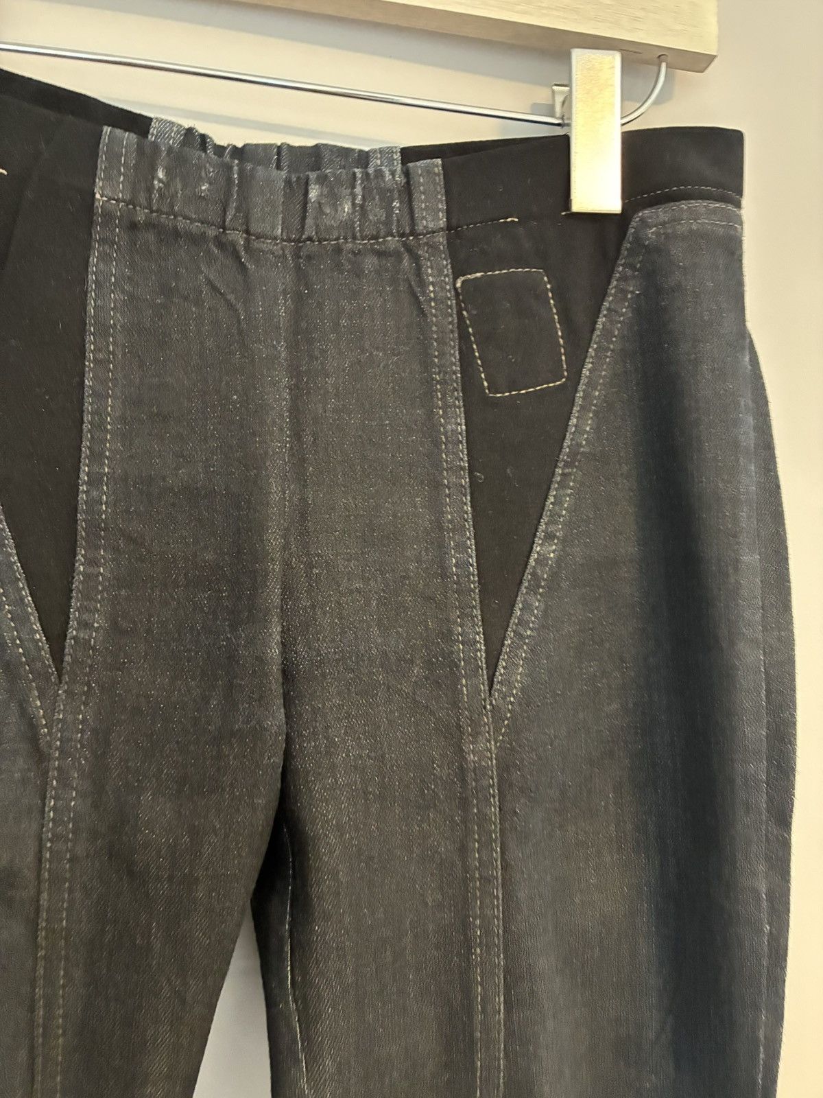 Rick Owens Rick Owens Black Stirrup-Style jeans style leggings Size US 30 / EU 46 - 3 Thumbnail