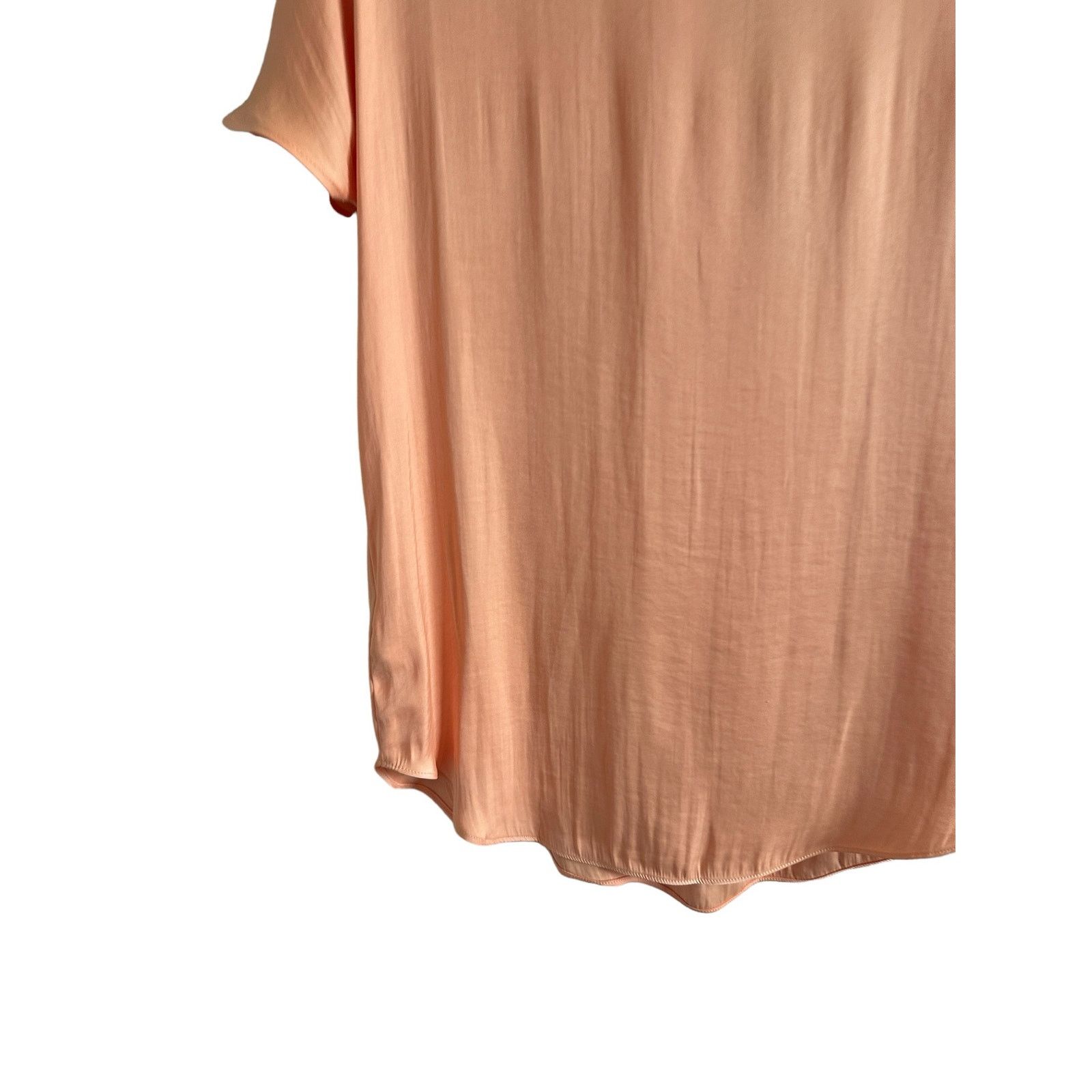 Other RESET Orange Short Sleeve V-Neck Lightweight Slip On Blouse Size S / US 4 / IT 40 - 10 Thumbnail
