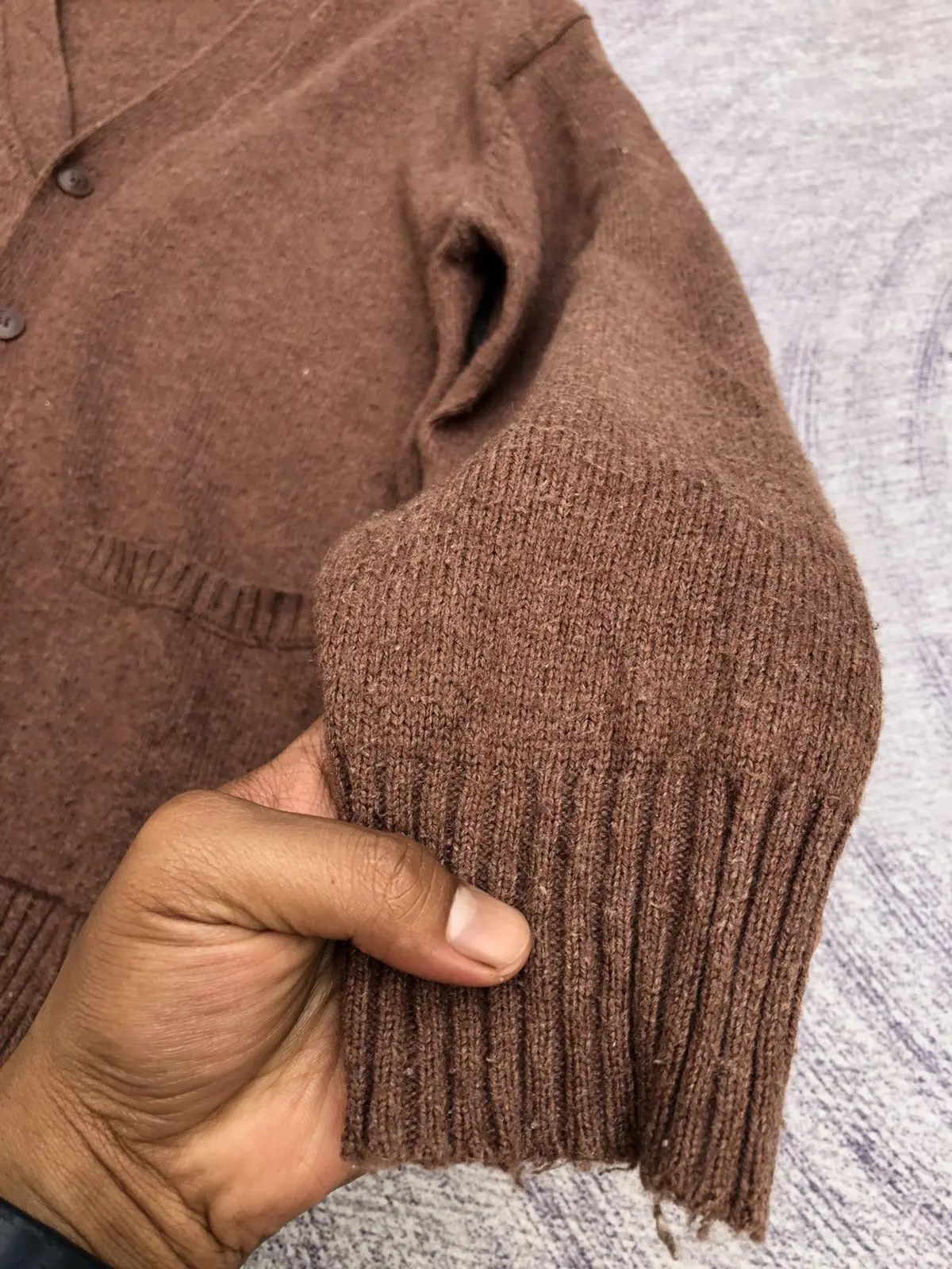 20471120 × Japanese Brand Japanese Pattern Cardigan Pureknit Jumper With Pocket Size US M / EU 48-50 / 2 - 5 Thumbnail