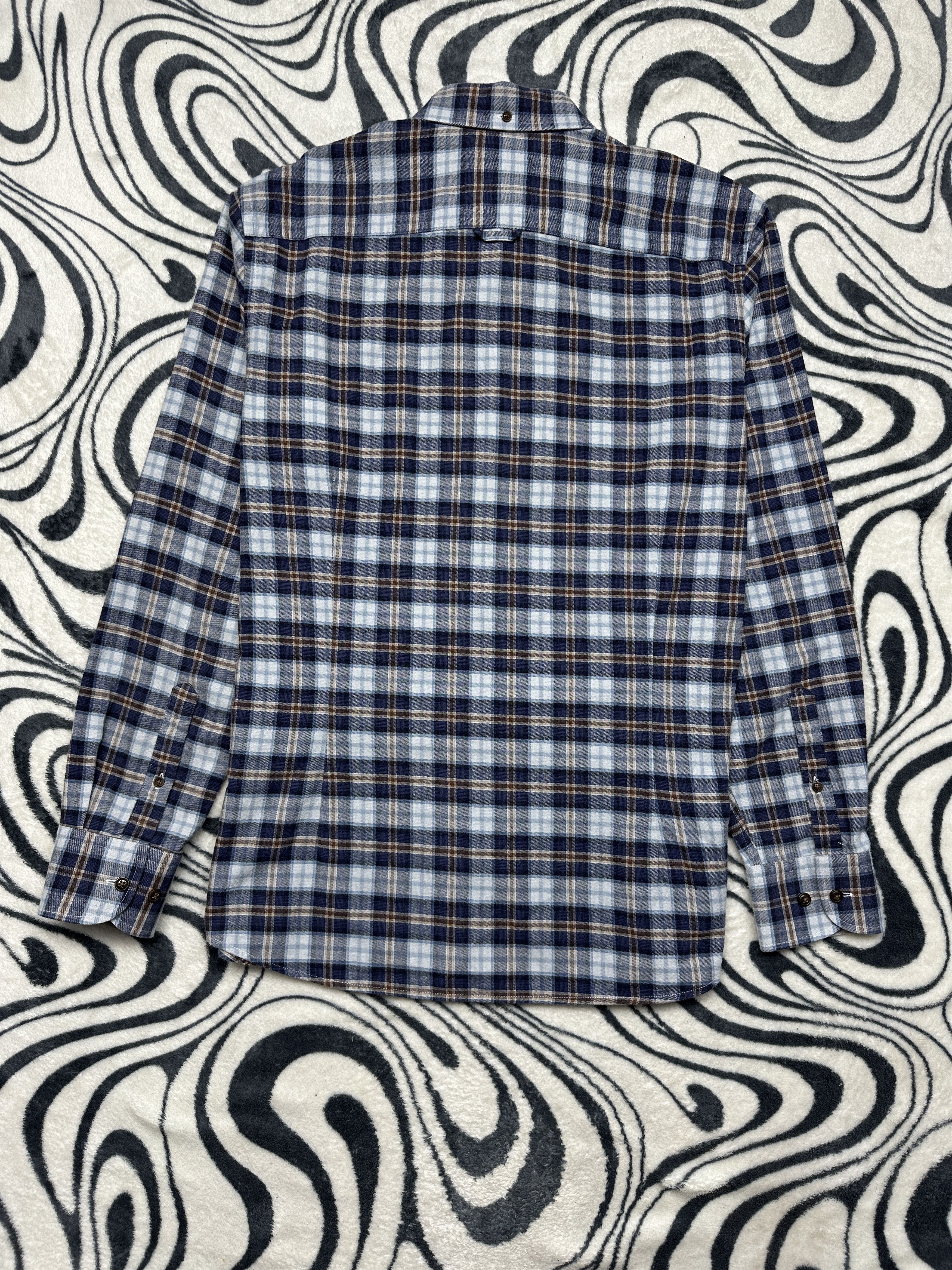 Hackett Hackett London Mens Flannel Plaid Shirt Slim Fit Size US L / EU 52-54 / 3 - 6 Thumbnail