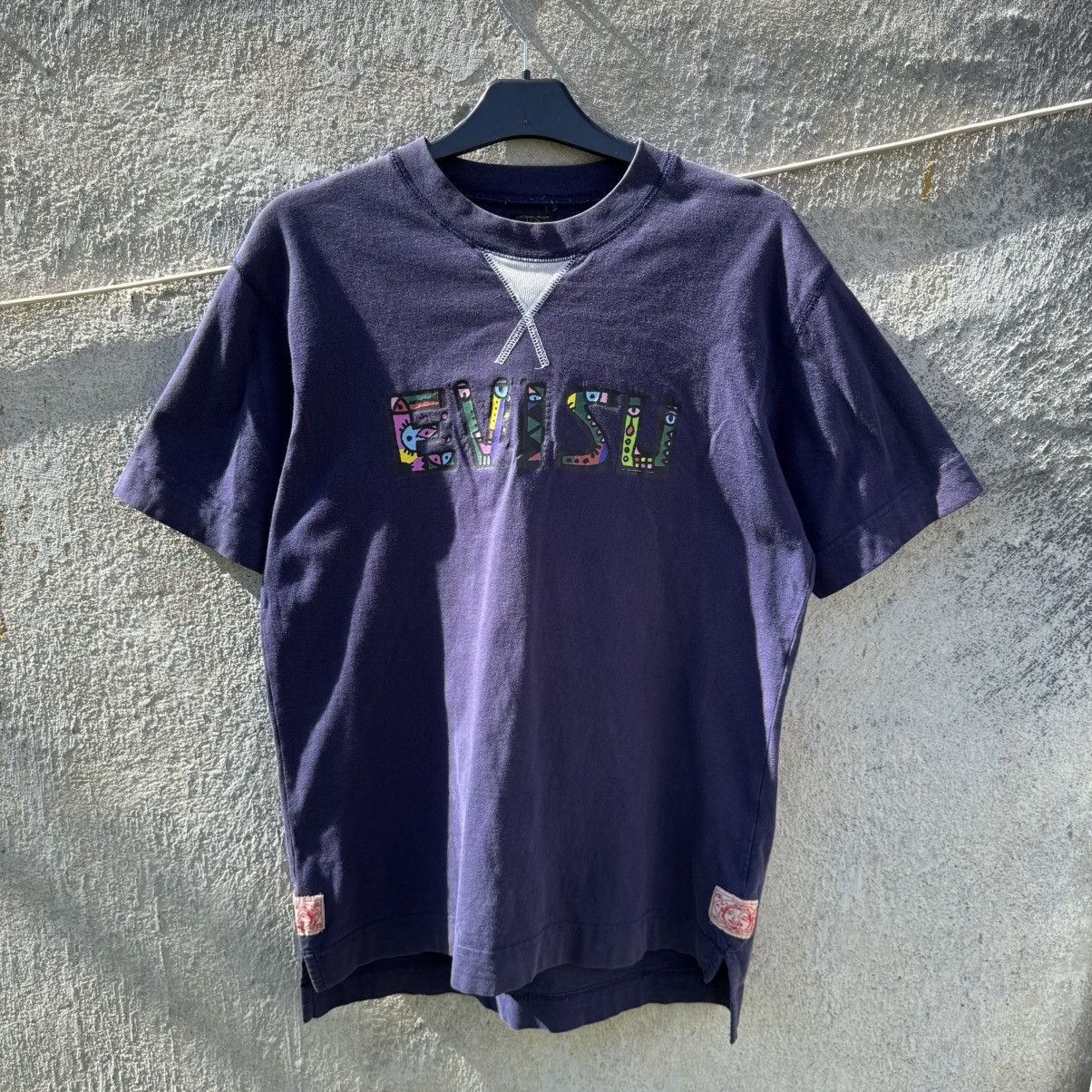 Evisu × Japanese Brand Evisu Vintage Washed Navy Logo T-shirt L Japanese brand Size US L / EU 52-54 / 3 - 11 Thumbnail