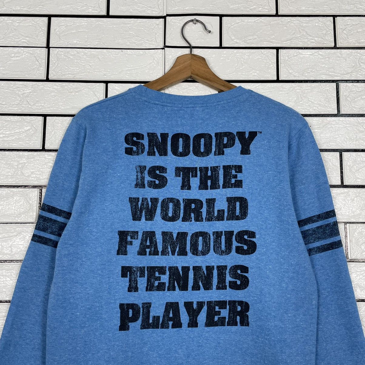 Peanuts Peanuts Snoopy Famous Tennis Player Blue Sweatshirt Size US S / EU 44-46 / 1 - 8 Thumbnail
