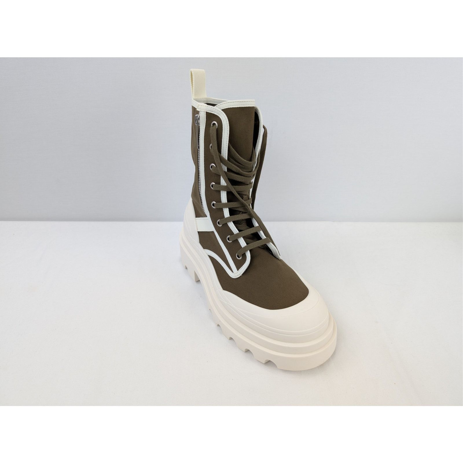 Bottega Veneta o1rshd1 Q:2 / Canvas Boots Fabric in Liana-White Size US 11 / EU 44 - 3 Thumbnail