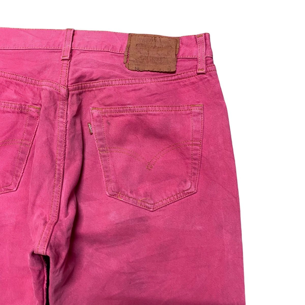 Levi's Vintage Levis 501xx Pink Denim Jeans Size US 32 / EU 48 - 12 Thumbnail