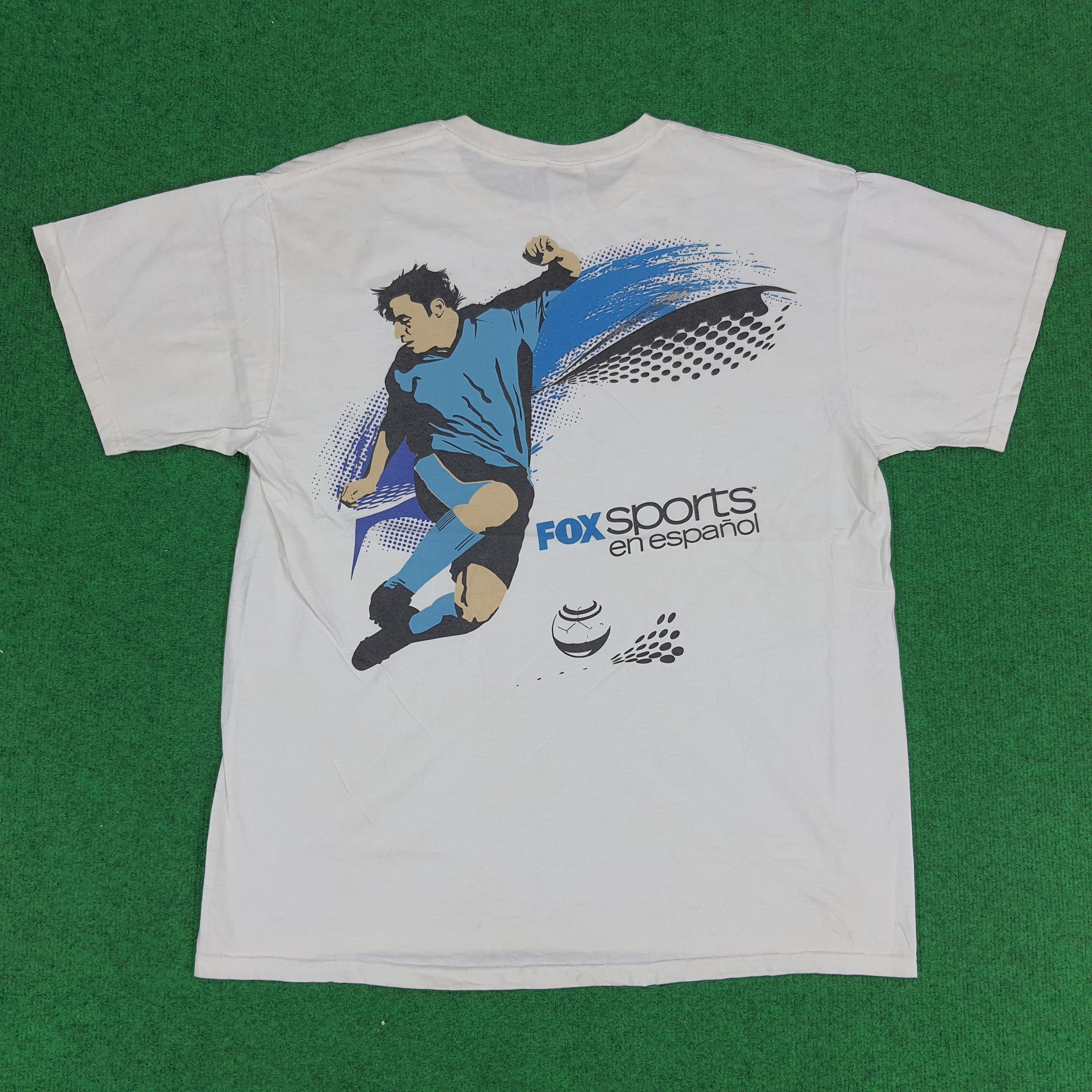 Fox Racing × Vintage Vintage Fox Sports En Espanol In Spanish Tshirt Size US L / EU 52-54 / 3 - 1 Thumbnail
