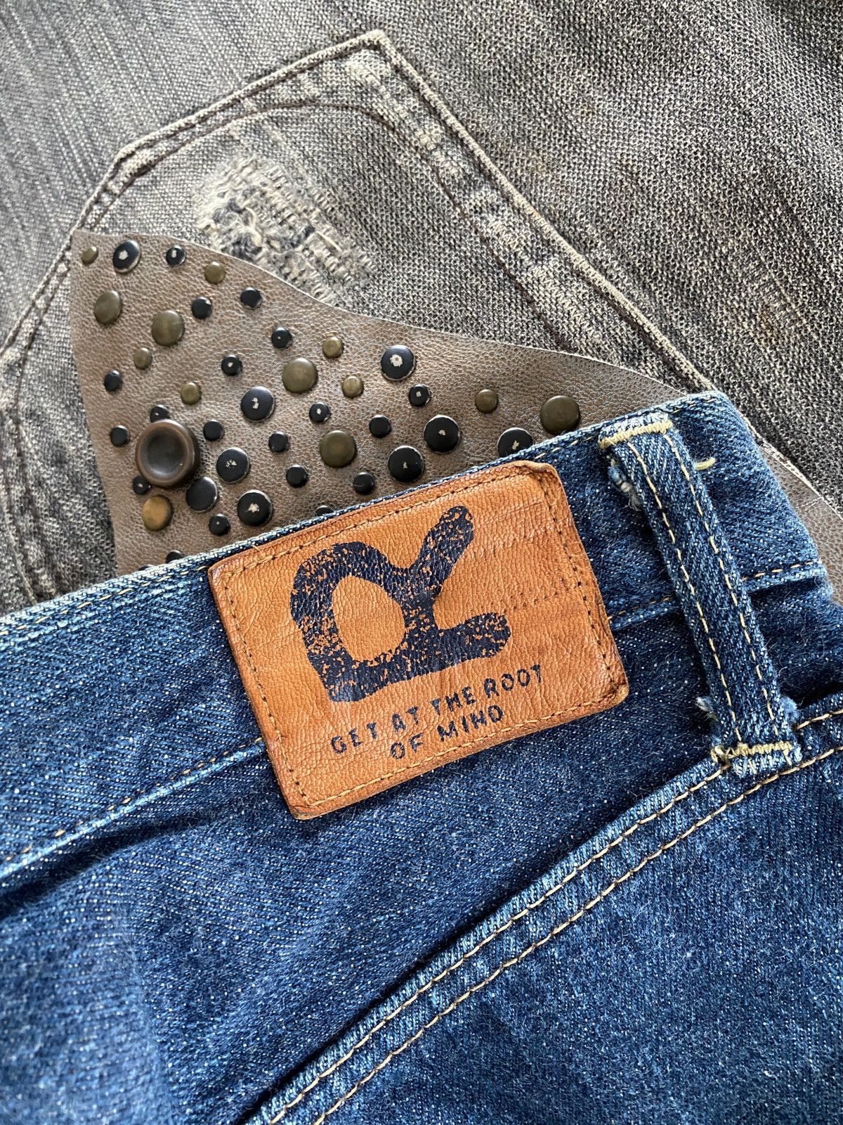 Japanese Vintage 45RPM Indigo Blue Denim