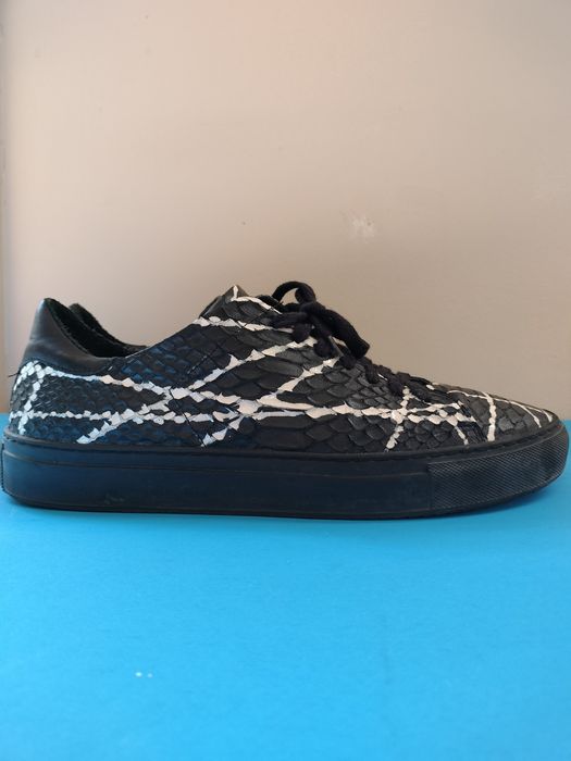 Axel Arigato Black Python Embossed Leather Clean 90 Sneaker Grailed