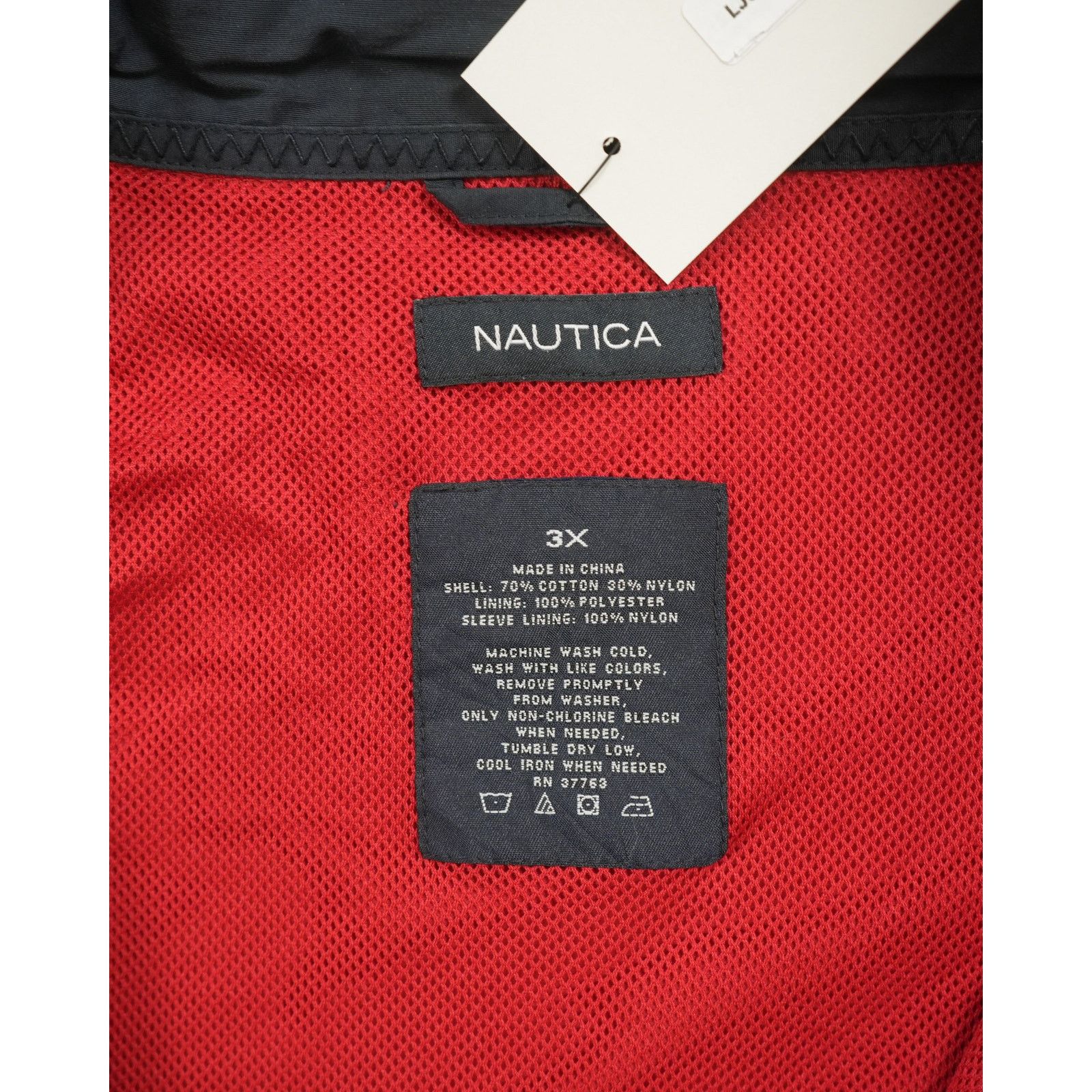 Nautica Vintage 90s Nautica Red Lightweight Jacket - Men's 3XL Size US XXL / EU 58 / 5 - 3 Thumbnail