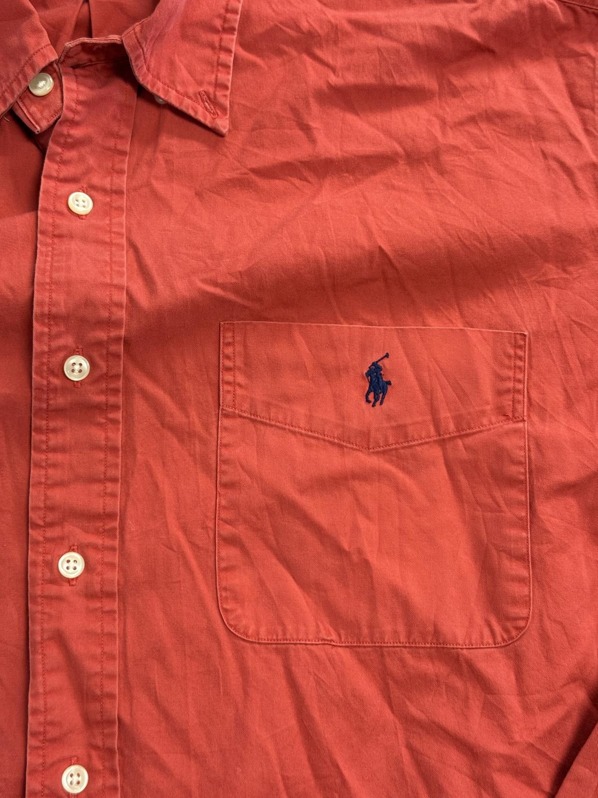 Ralph Lauren Blake Button Down LS Oxford Burnt Red - L Menswear