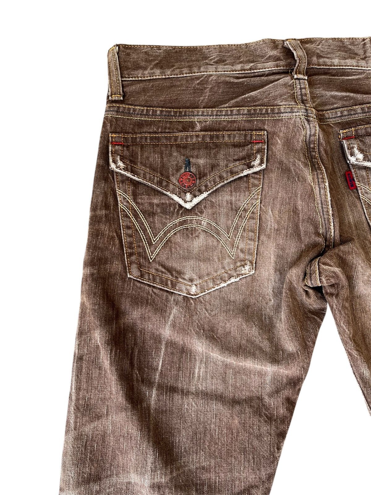 Edwin EDWIN 503 FLARE Honeycombs Patterns Flared Jeans Size US 32 / EU 48 - 11 Thumbnail