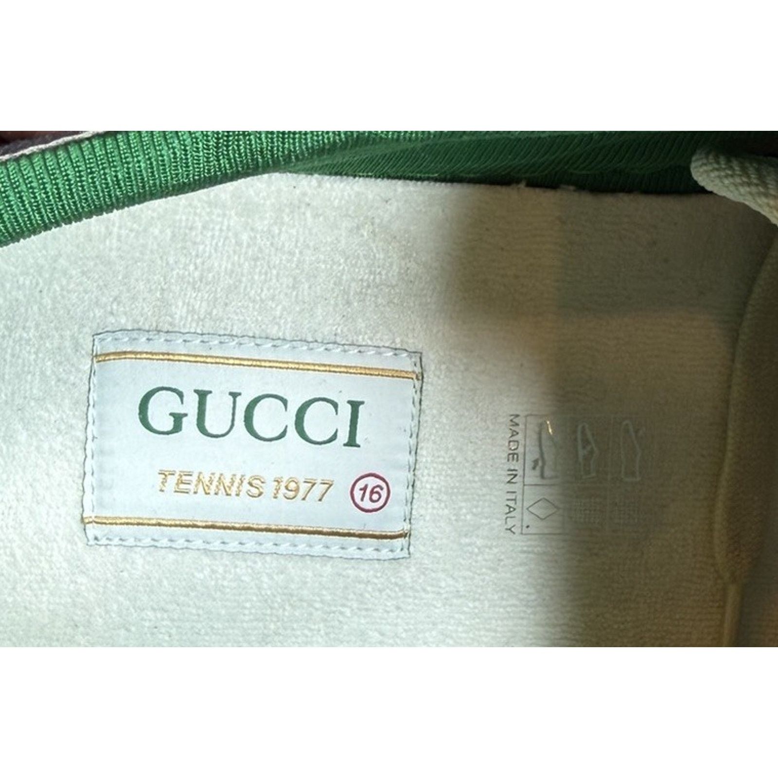 Gucci Size 16G/16.5US - Gucci Tennis 1977 Blue NEW! Size US 15 / EU 48 - 11 Thumbnail