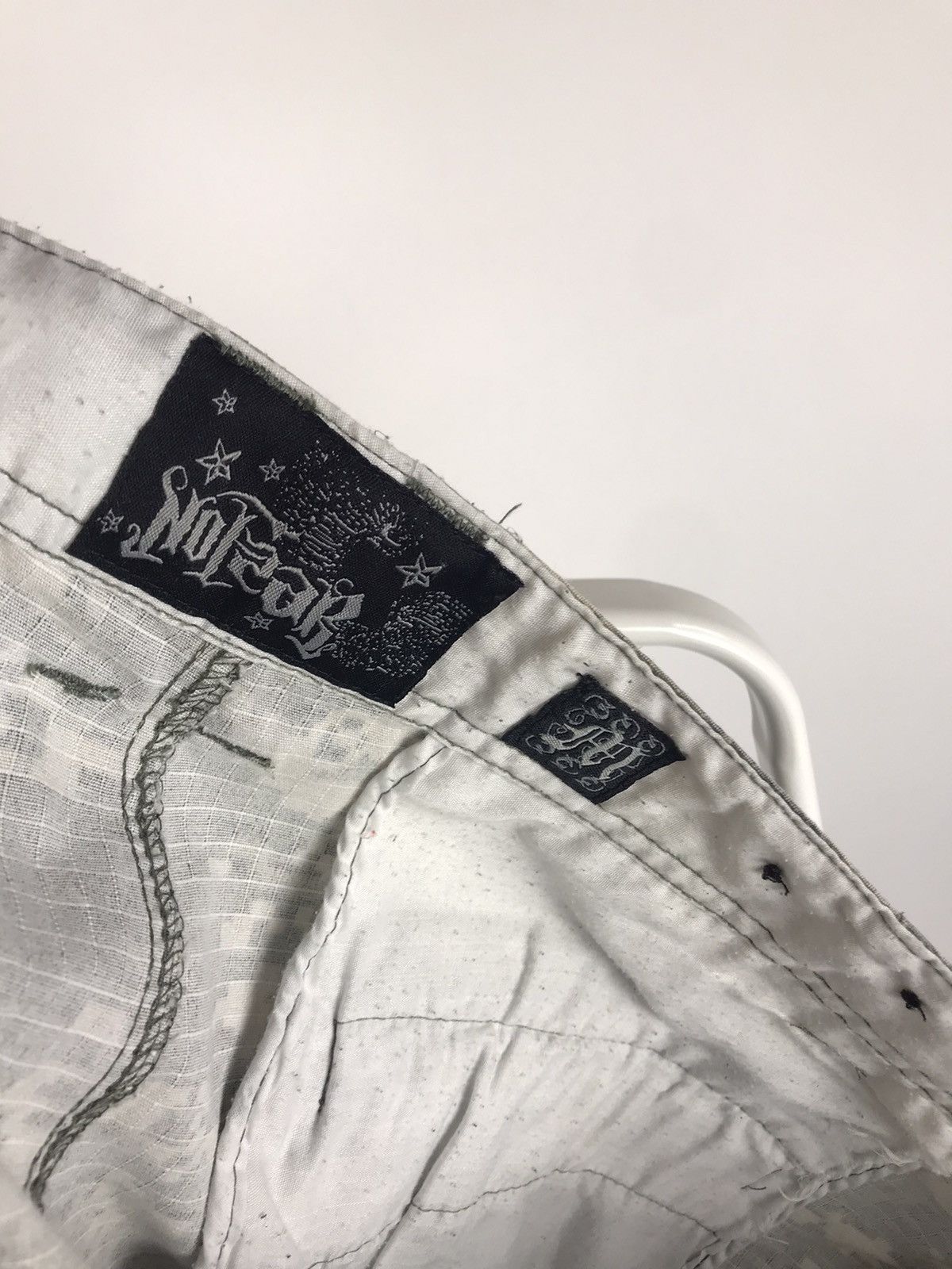 No Fear × Vintage No Fear Cargo Khaki Military Shorts Size US 32 / EU 48 - 4 Thumbnail