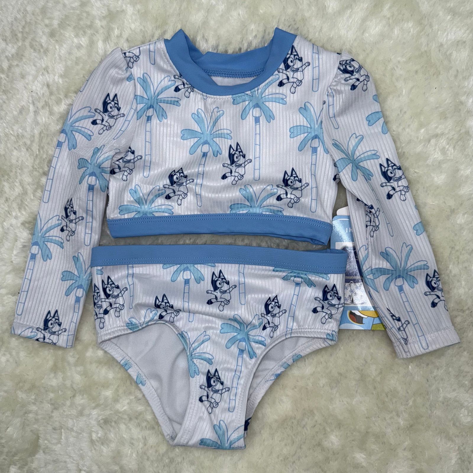 Other NWT Bluey Girls 2-Piece Toddler Long Sleeve Summer Swimsuit Size ONE SIZE - 5 Thumbnail