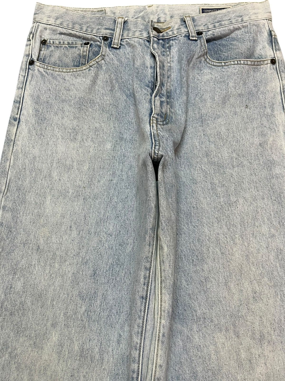 Southpole Vintage ChessX Baggy Wide Leg Faded Denim Size US 31 - 2 Thumbnail