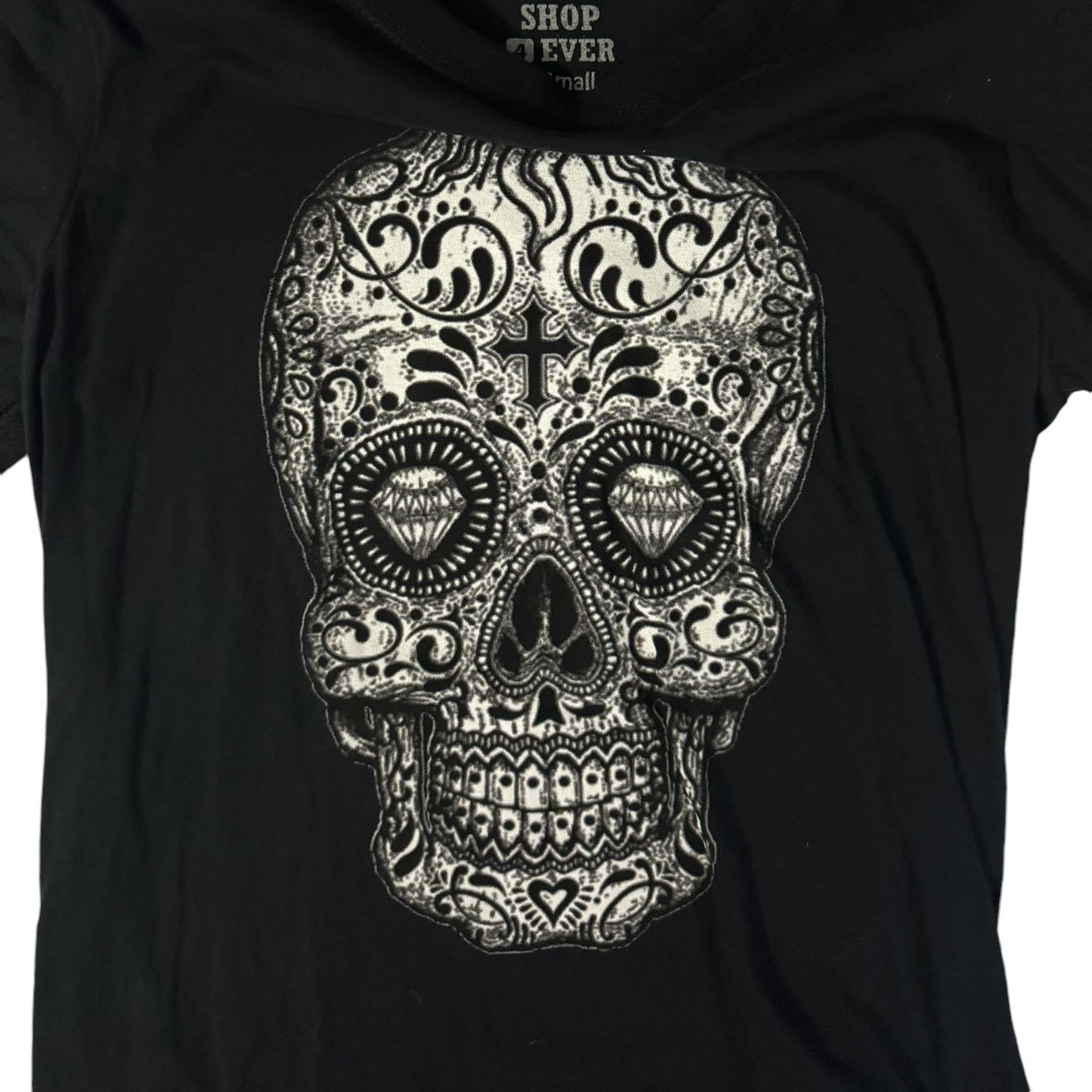 Other Sugar Skull Dia de los Muertos Black T Shirt Small Size US S / EU 44-46 / 1 - 2 Thumbnail