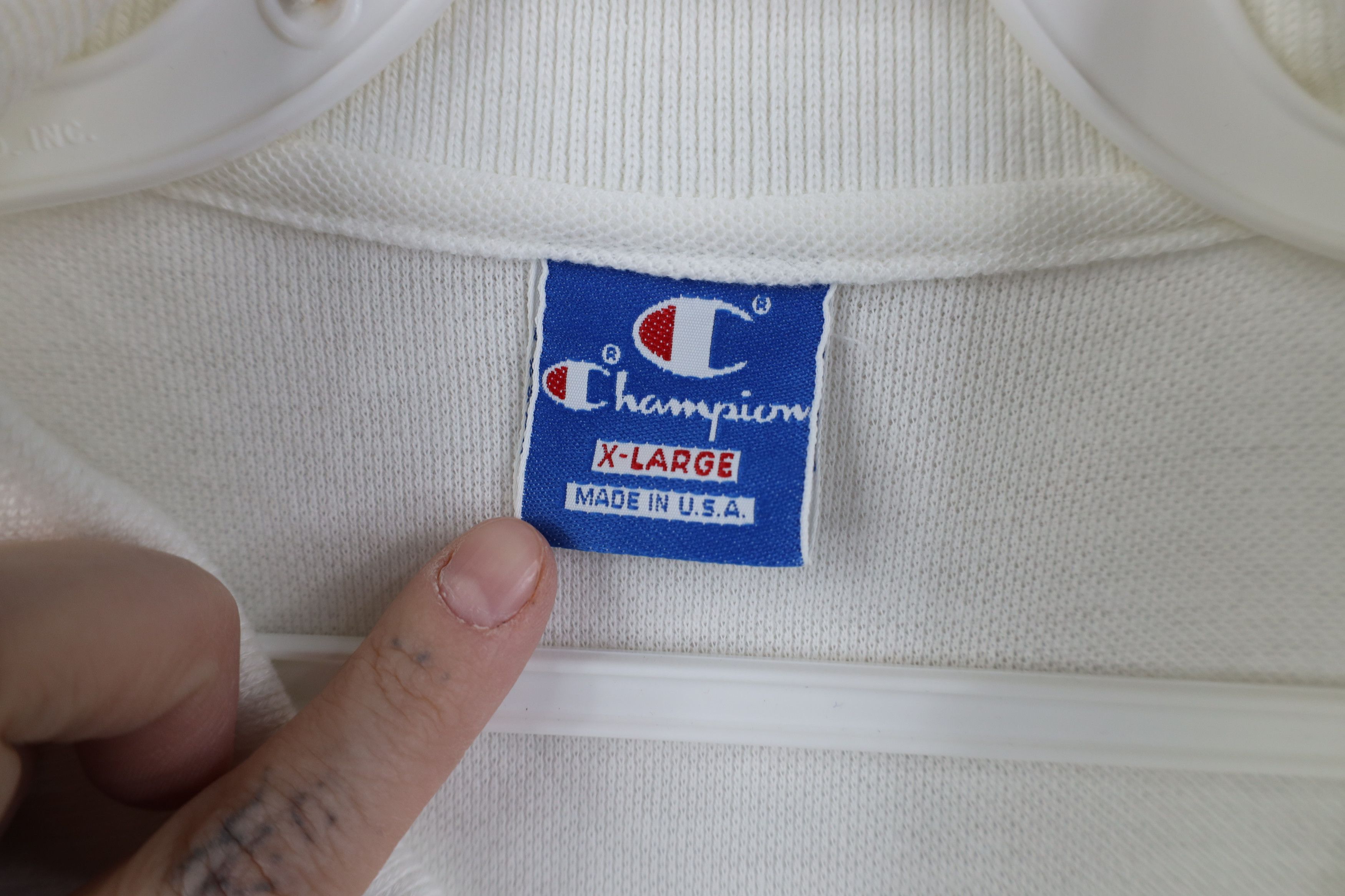Champion Vintage 80s 90s Champion University Football Golf Polo USA Size US XL / EU 56 / 4 - 10 Thumbnail