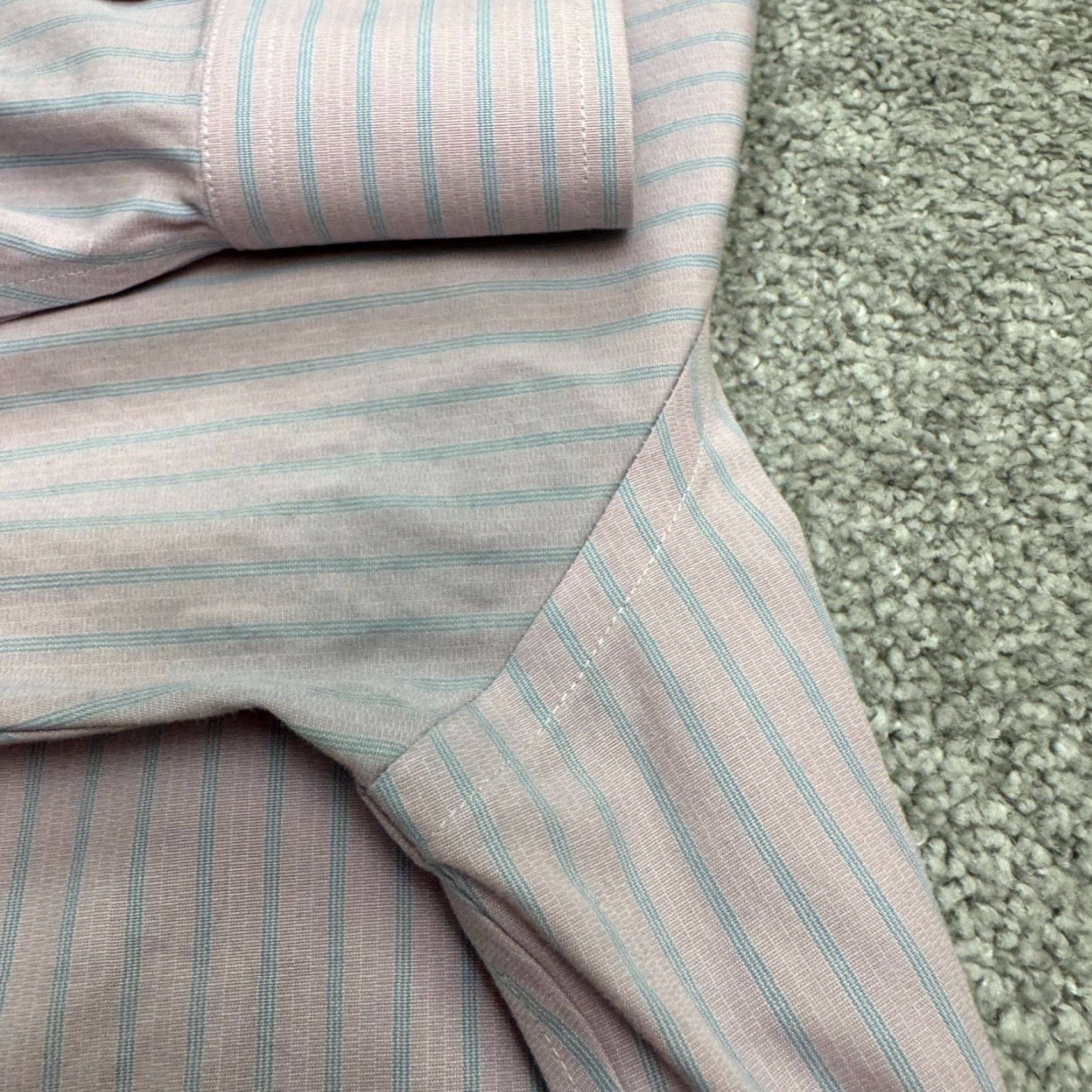 Brooks Brothers VINTAGE Brooks Brothers Dress Shirt Men 16.5 34 Pink Striped Cotton Blend Classic Shirt Size 46R - 5 Thumbnail