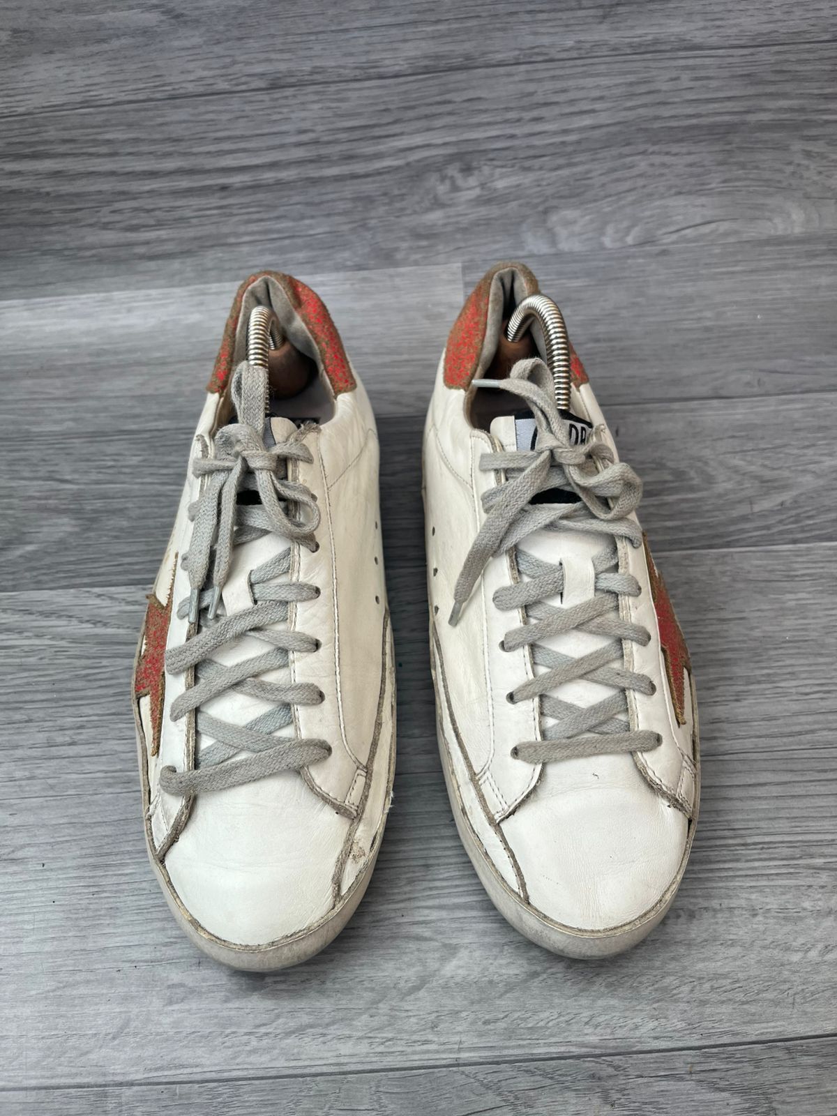 Golden Goose Golden Goose Superstar Distressed Low Top Sneakers Size US 7 / EU 40 - 4 Thumbnail