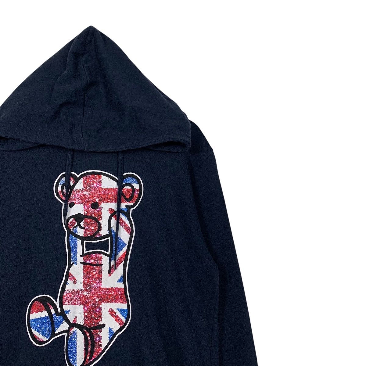 Japanese Brand Teddy Bear Britain Flag Graphics Pullover Hoodies #1788-C79 Size L / US 10 / IT 46 - 5 Thumbnail