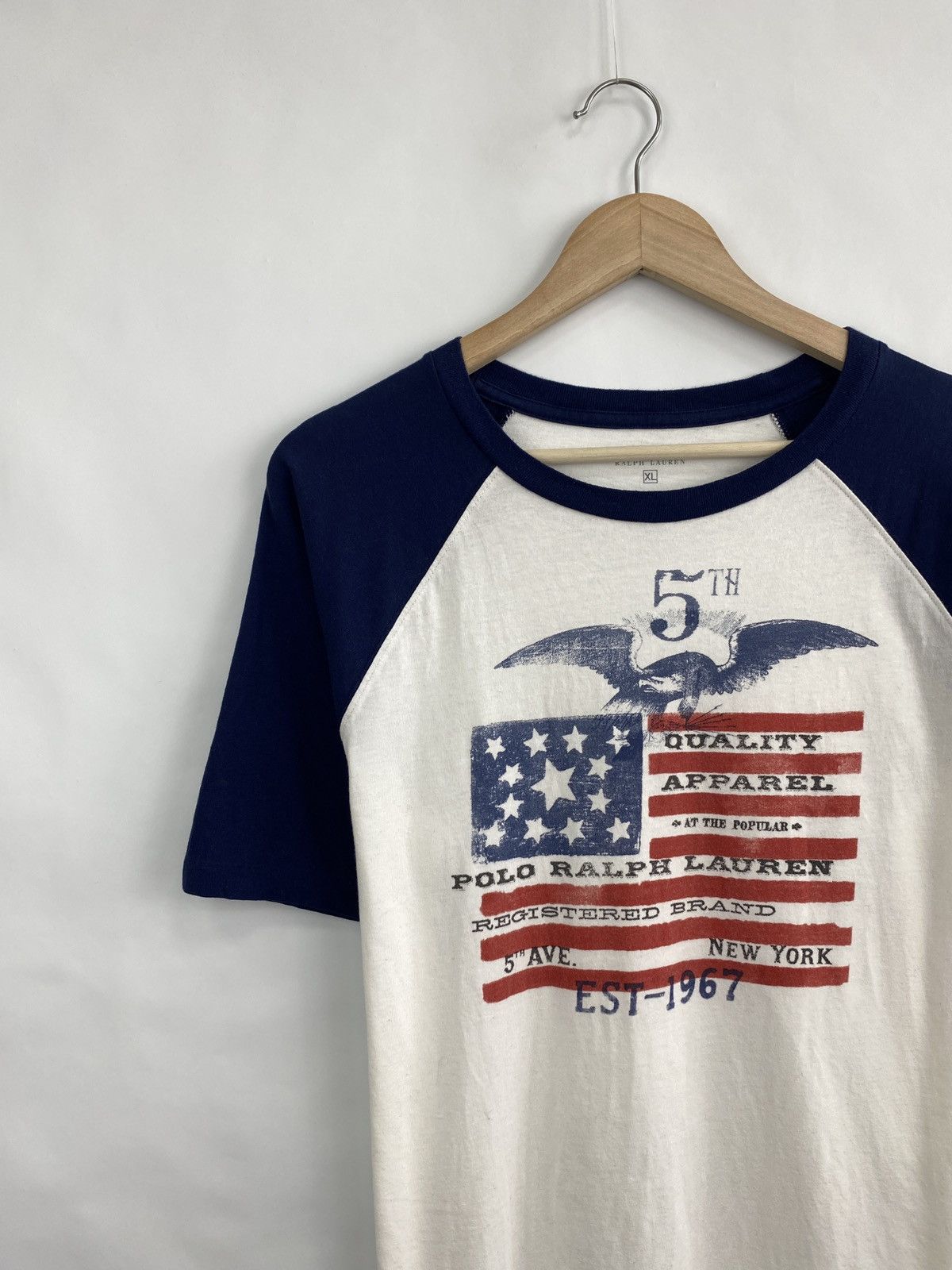 Polo Ralph Lauren 🇺🇸 Vintage Y2K Polo Ralph Lauren USA Flag T-Shirt Retro Retro Size US L / EU 52-54 / 3 - 2 Thumbnail