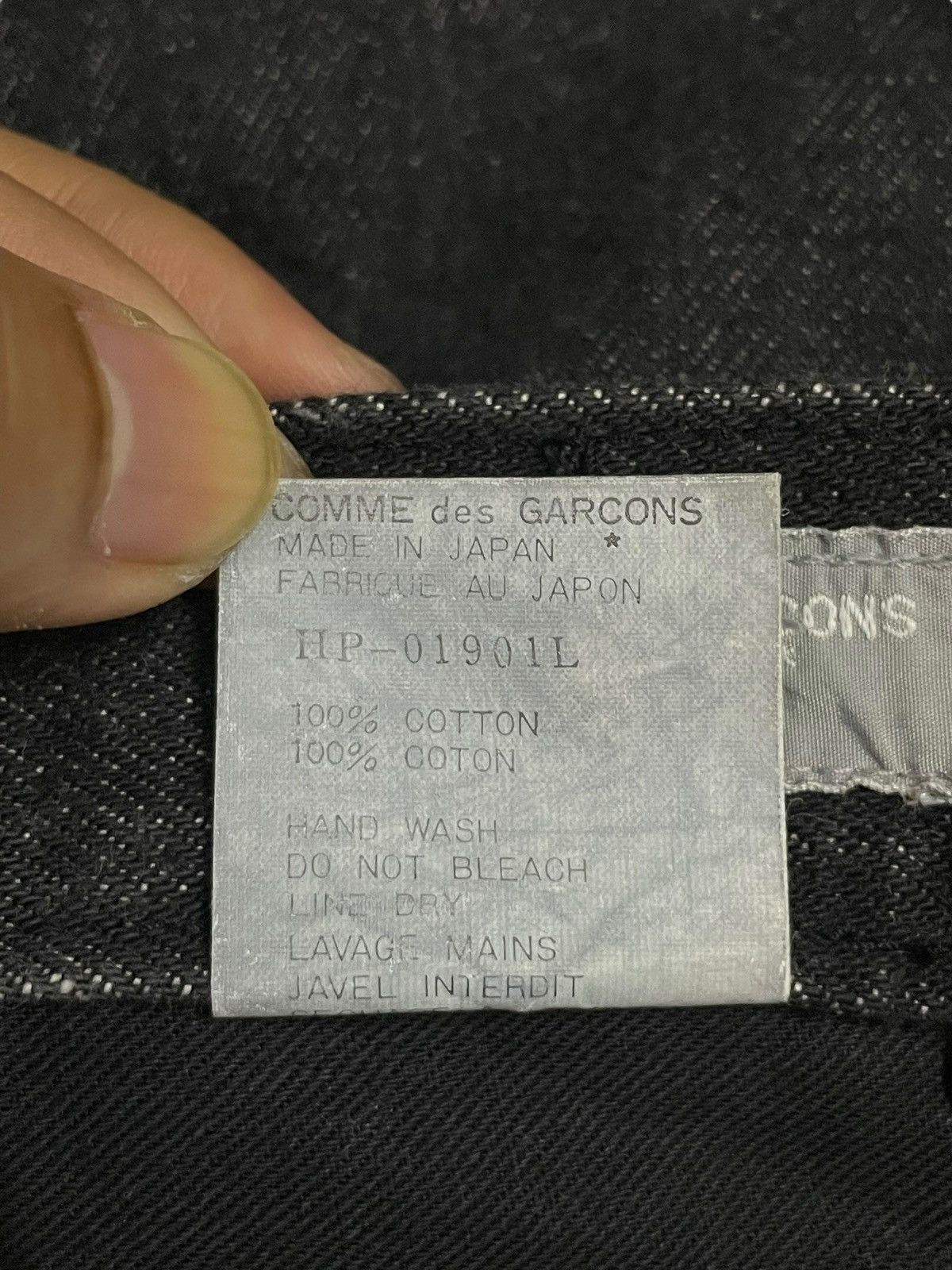 Comme des Garcons Vintage Comme Des Garcons Avant-Garde Denim Grey Wash Jeans Size US 31 - 14 Thumbnail