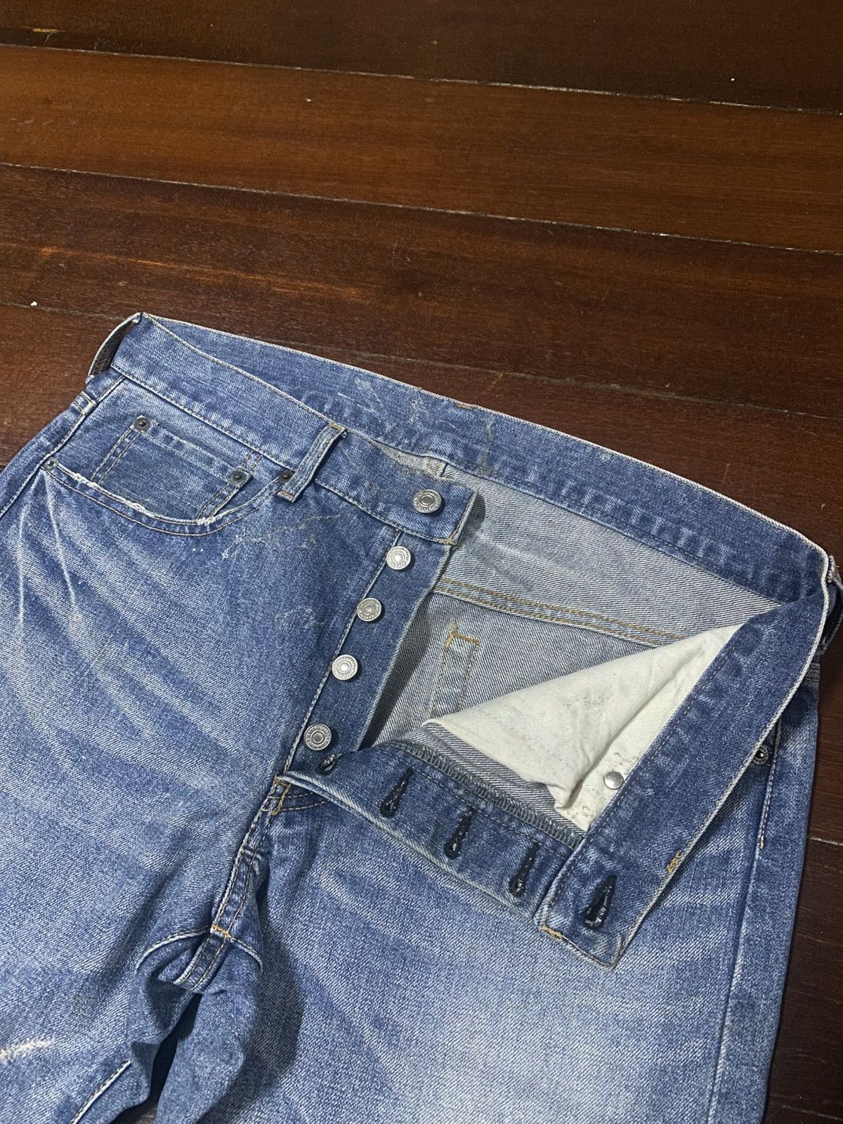 Takeo Kikuchi Rare Vintage design Takeo Kikuchi jeans distressed boro Size US 34 / EU 50 - 17 Thumbnail