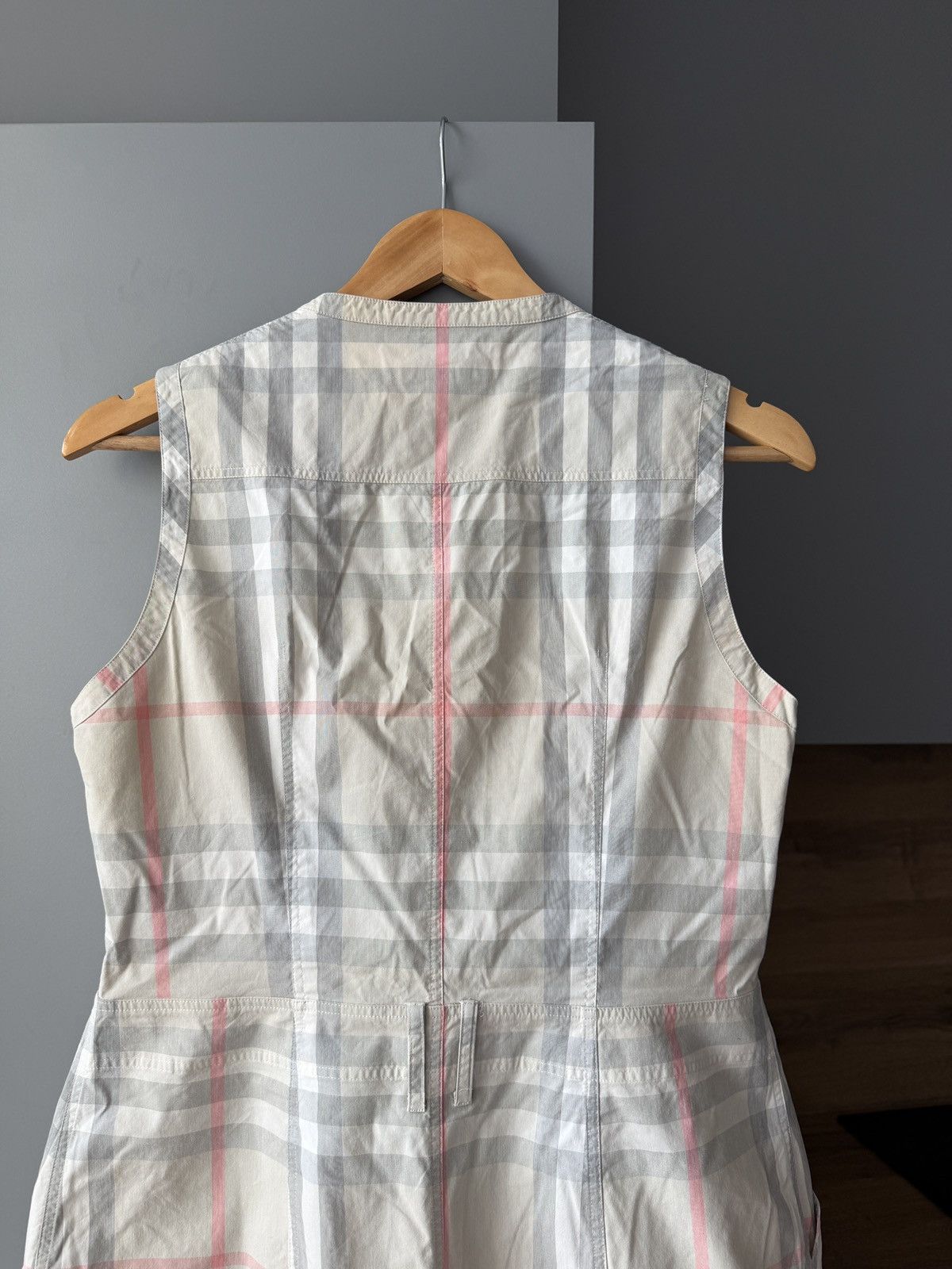 Burberry Burberry Brit Beige Nova Check Midi Dress Size M / US 6-8 / IT 42-44 - 8 Thumbnail