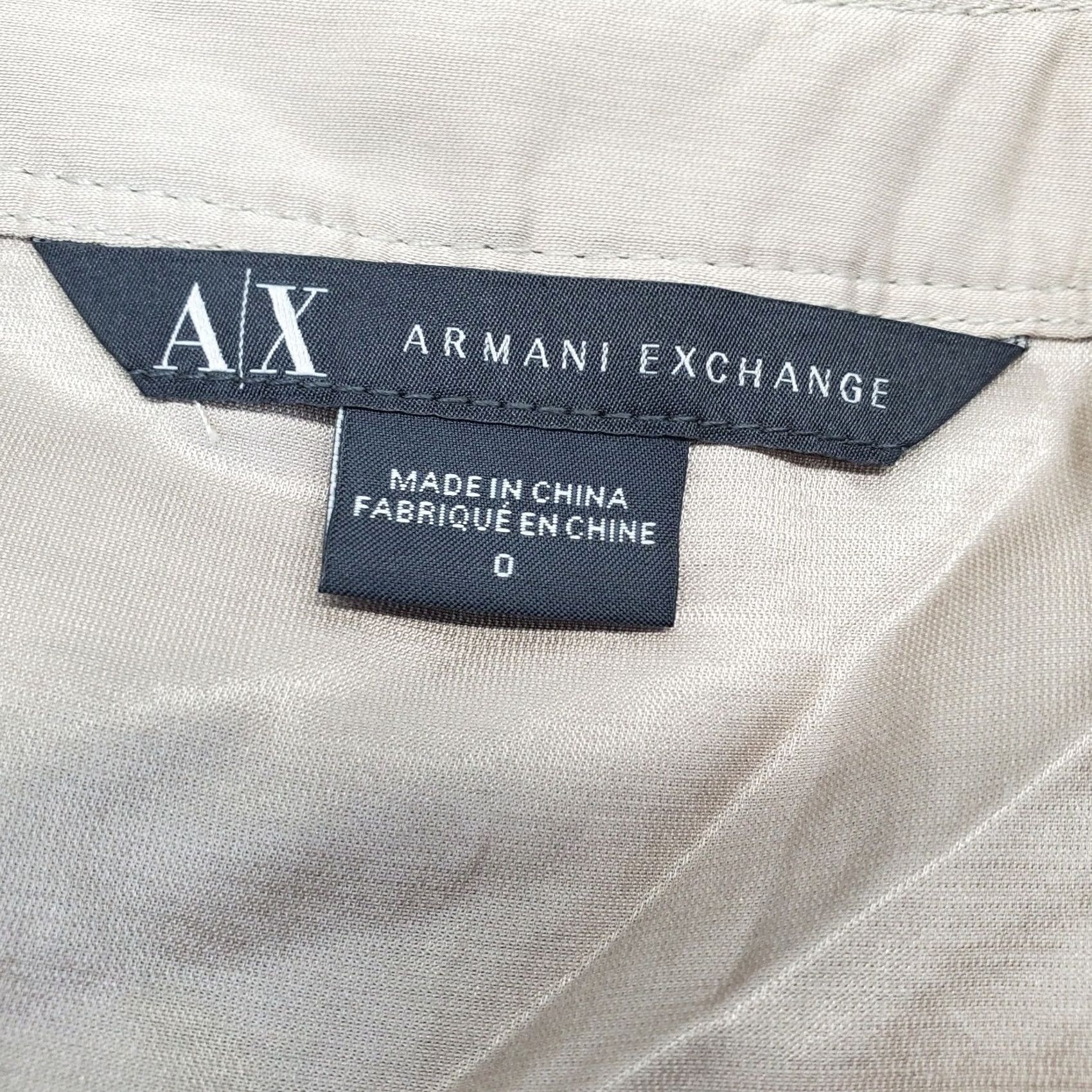 Armani Exchange Armani Exchange Jumpsuit Womens 0 Tan Sleeveless V-Neck Snap Front Size 25" / US 0 / IT 36 - 6 Thumbnail