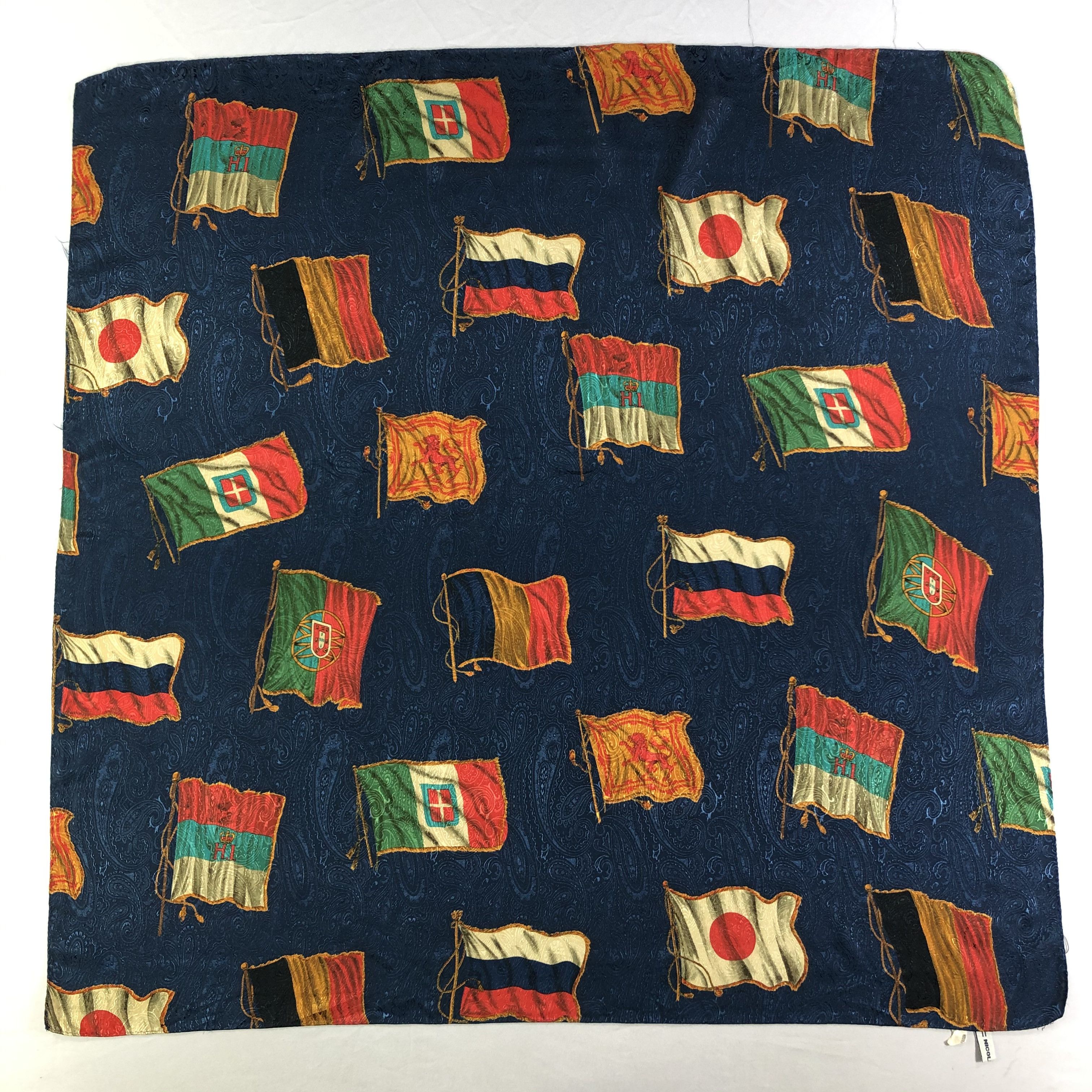 Vintage Vintage Nicole Club Silk Scarf Size ONE SIZE - 2 Thumbnail