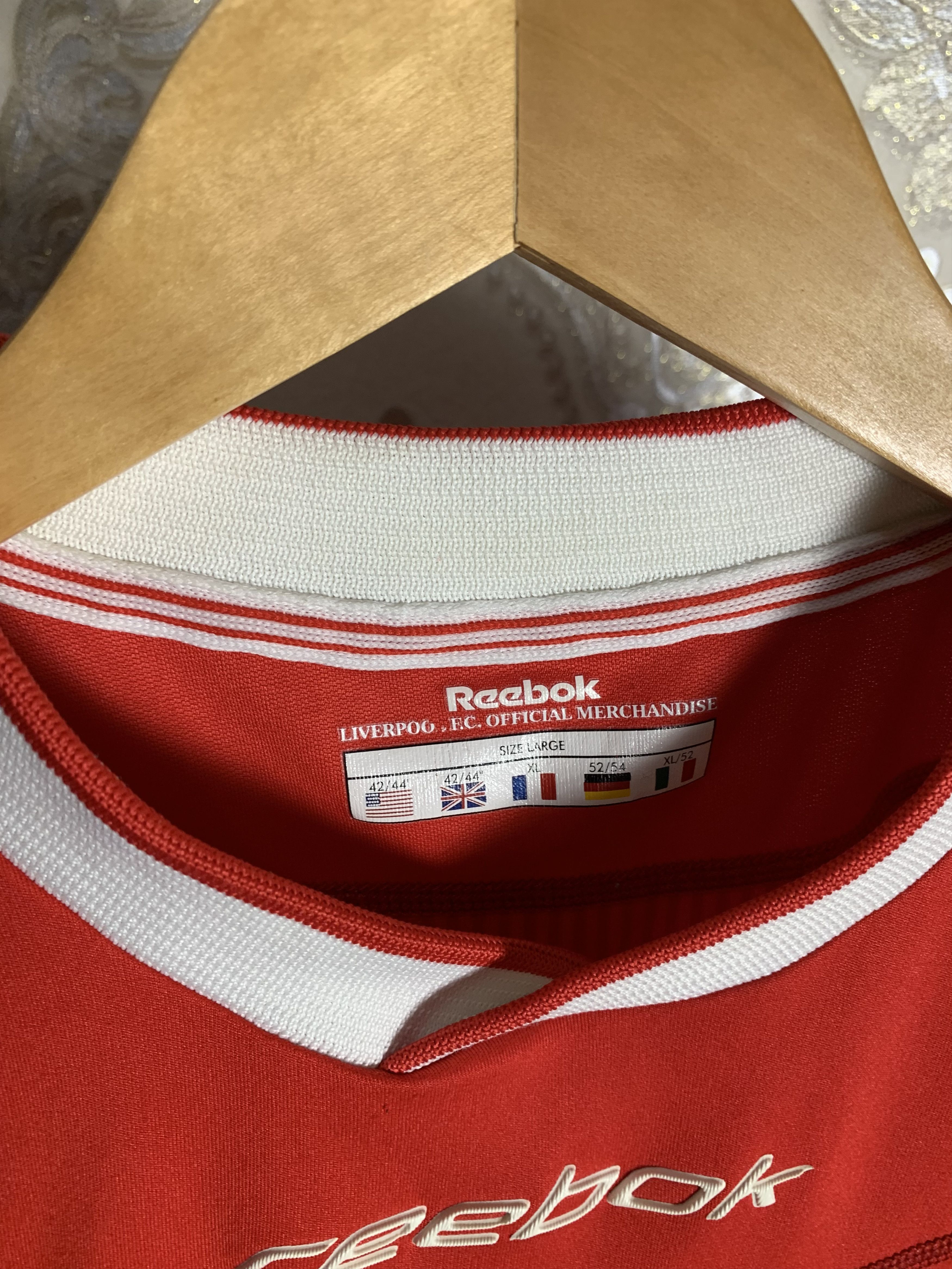 Reebok VINTAGE REEBOK FC LIVERPOOL ENGLAND SOCCER JERSEY RETRO 90s Size US XL / EU 56 / 4 - 4 Thumbnail