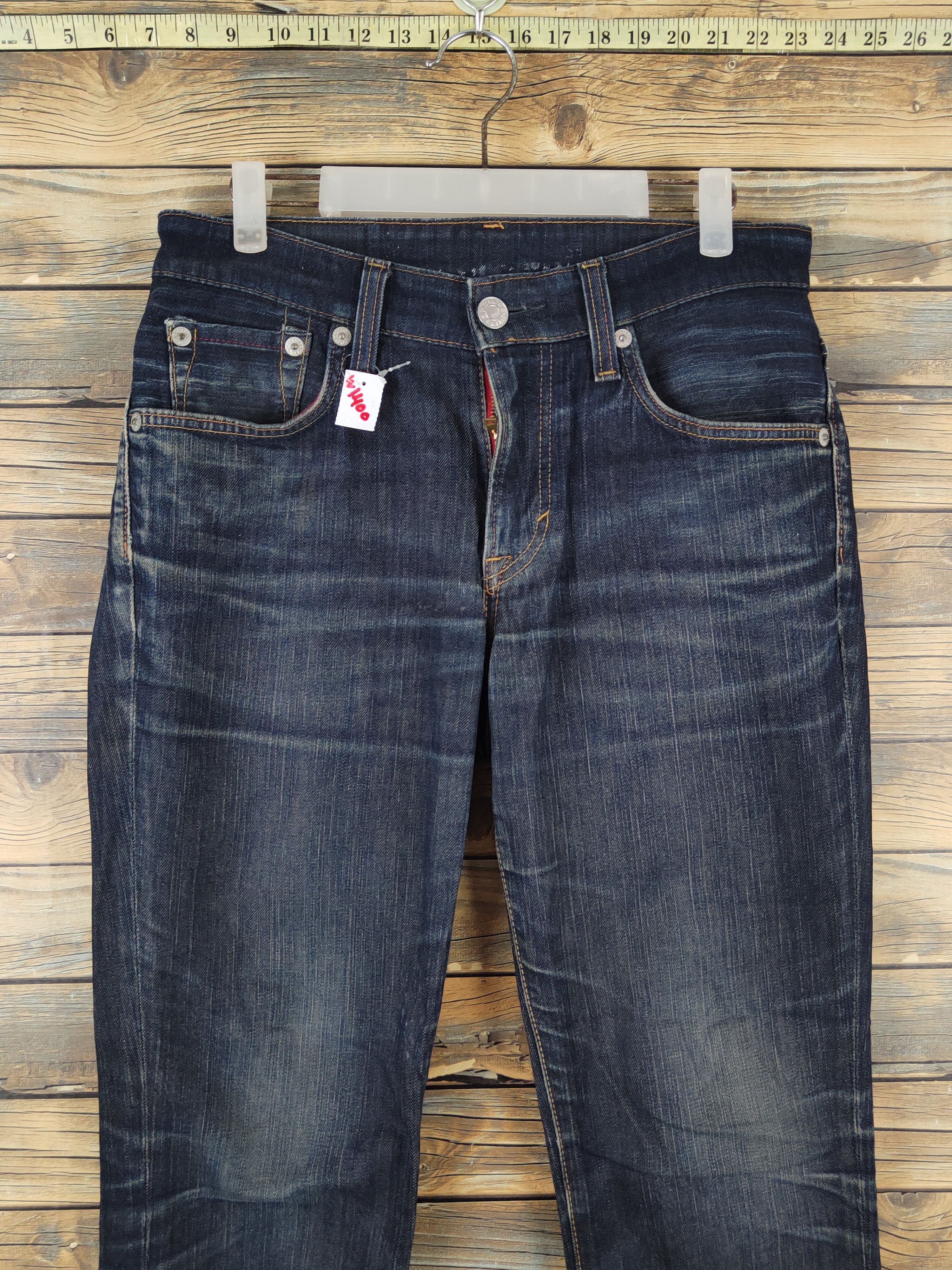 Edwin Edwin Dark Blue Distressed Ripped denim Jeans #W1400 Size US 31 - 2 Thumbnail