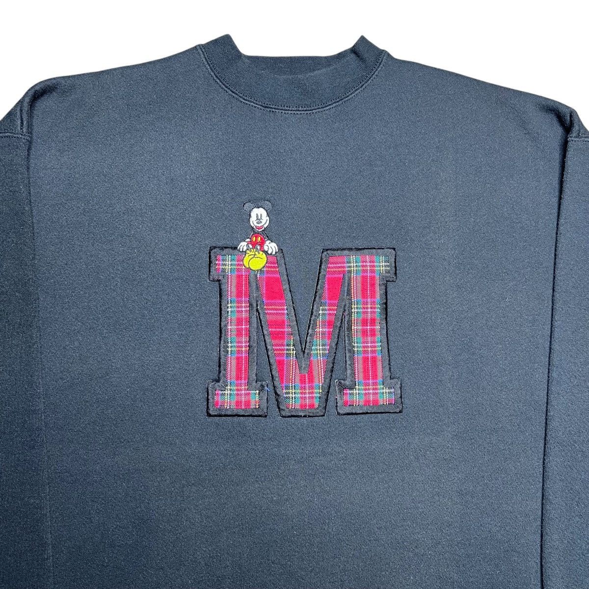 Disney × Vintage Vtg 90s Disney Mickey Mouse Embroidered Letter Sweatshirt Size US XL / EU 56 / 4 - 17 Thumbnail