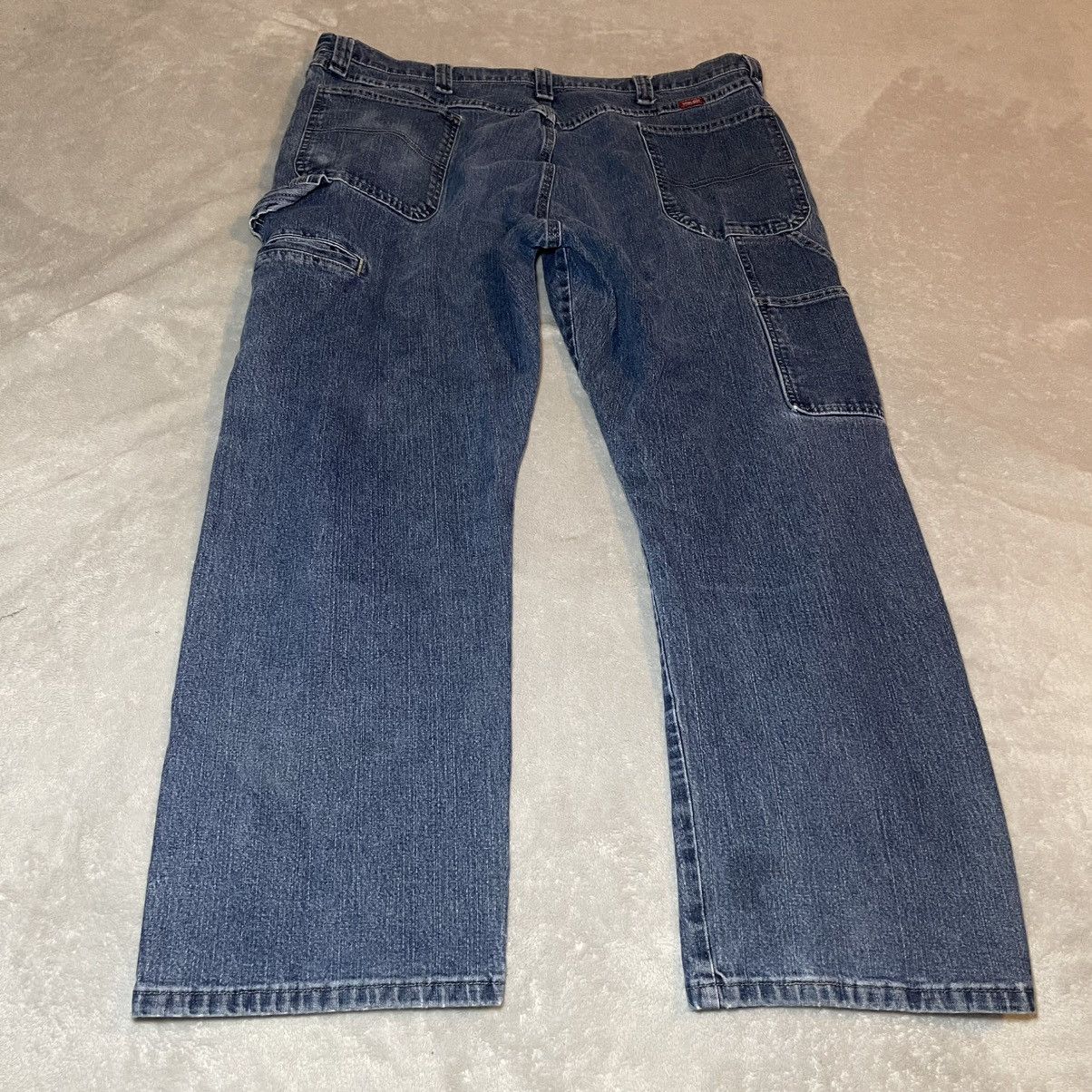 Wrangler Vintage Y2K Wrangler Mens Carpenter Jeans Blue Denim 42x30 Size US 42 / EU 58 - 2 Thumbnail