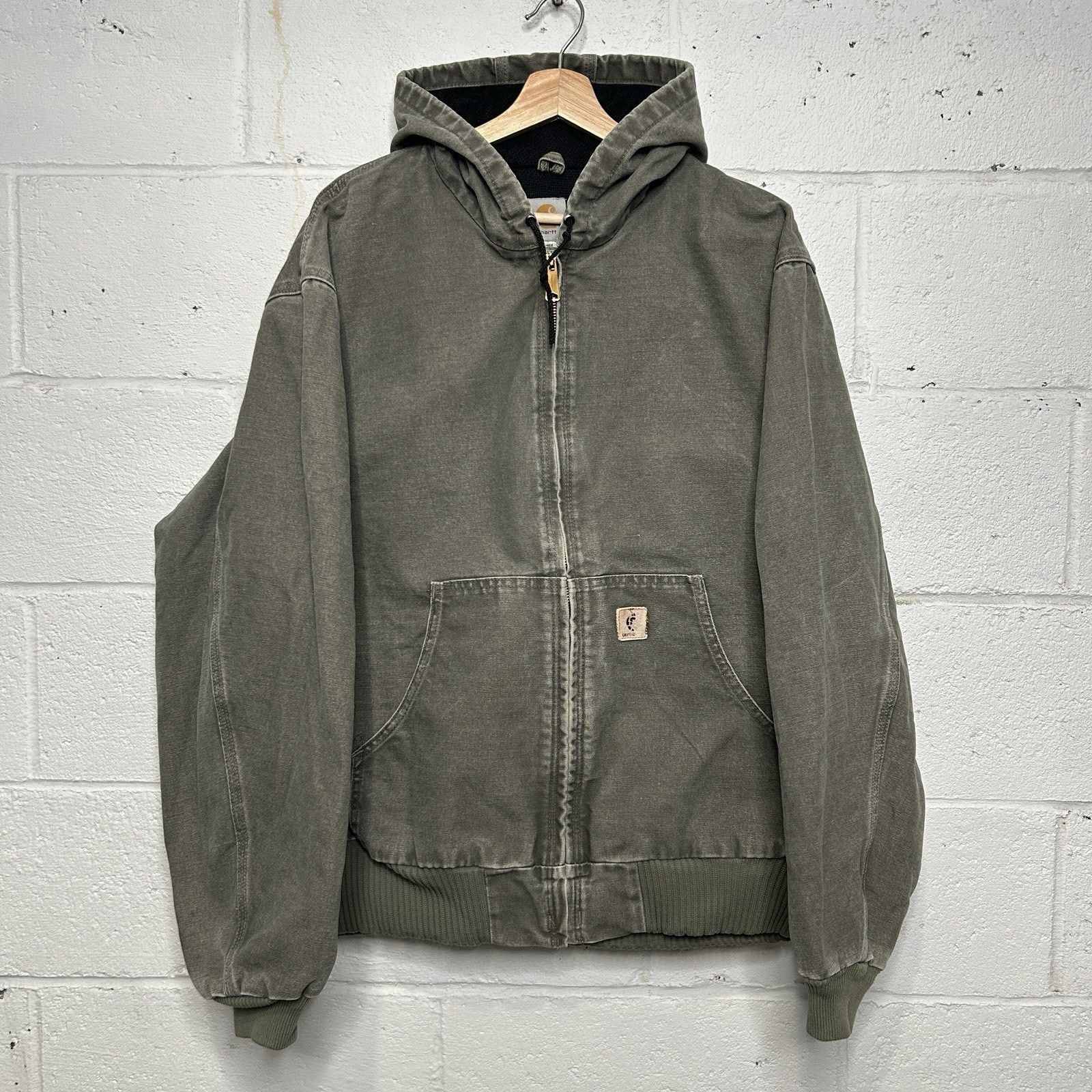 Carhartt Vintage Carhartt Hooded Active Jacket “Army Green” J130