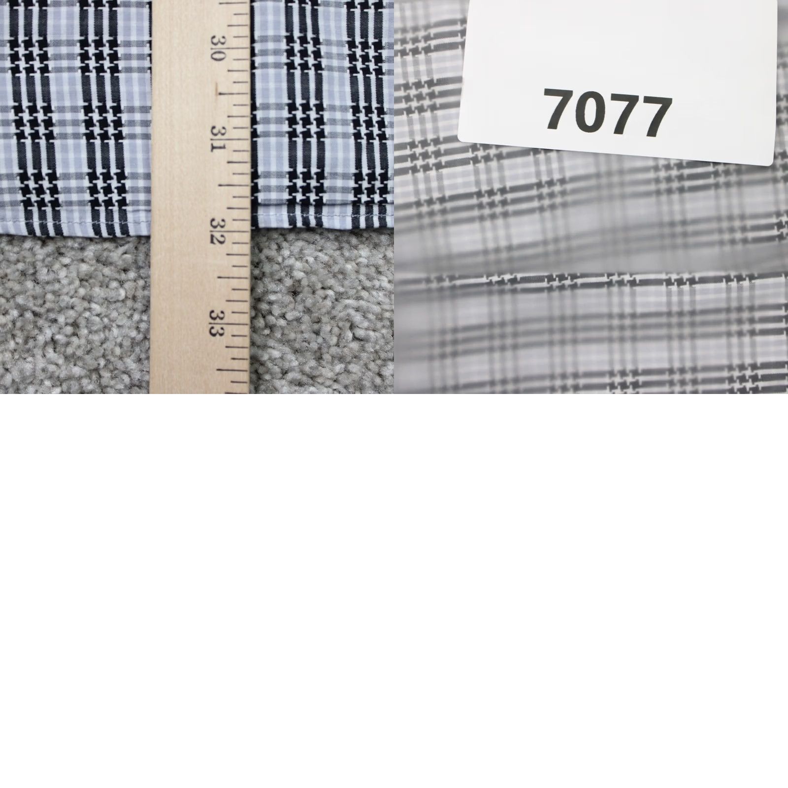 BUGATCHI BUGATCHI Shirt Mens Large Gray/Black Shaped Fit Button Long Sleeve Collar Pocket Casual, Business Size US L / EU 52-54 / 3 - 9 Thumbnail