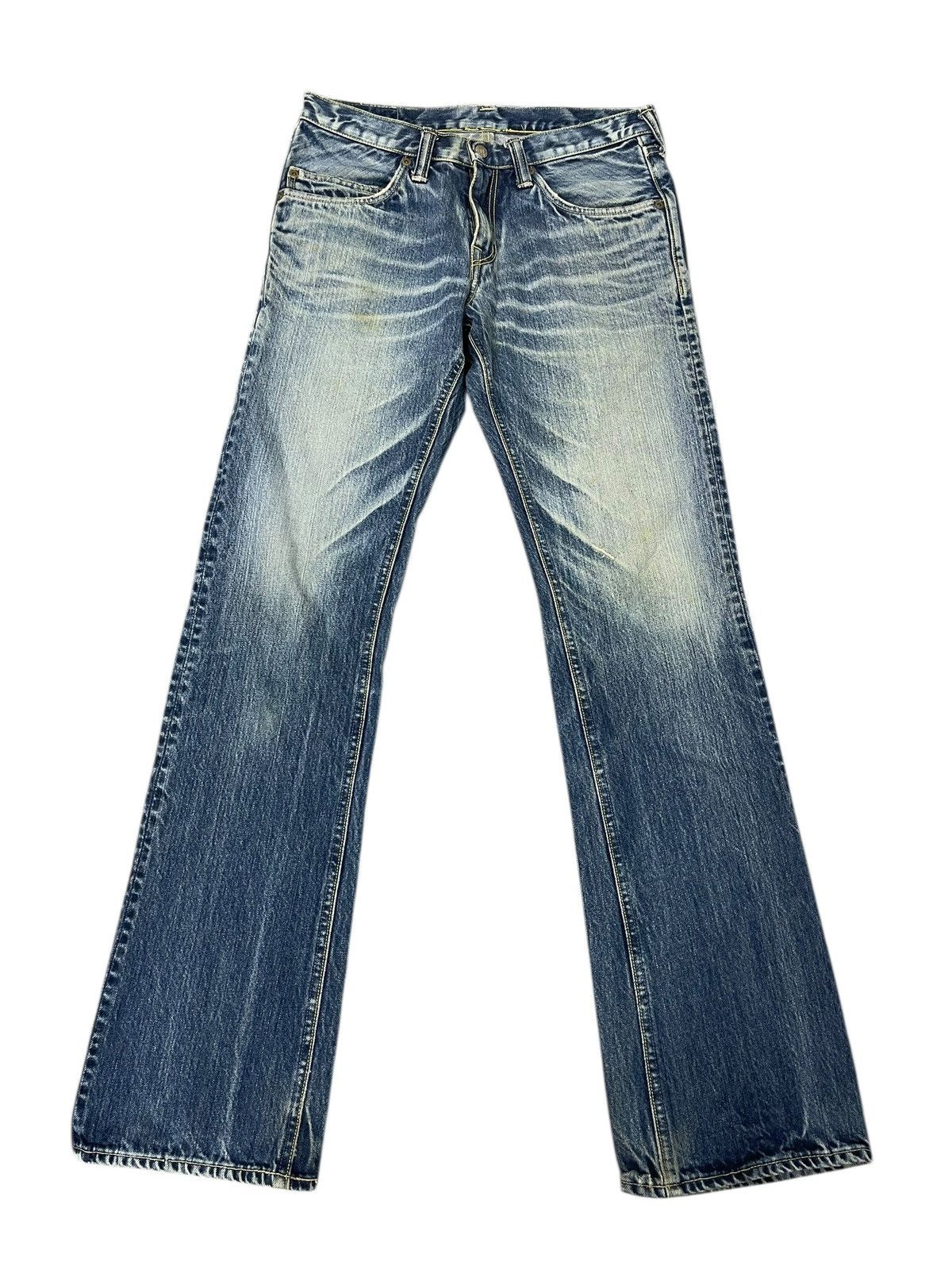 Blue Blue Japan Straight Jeans Blue Blue Japan Faded Washed 4🟦0 Size US 29 - 1 Thumbnail