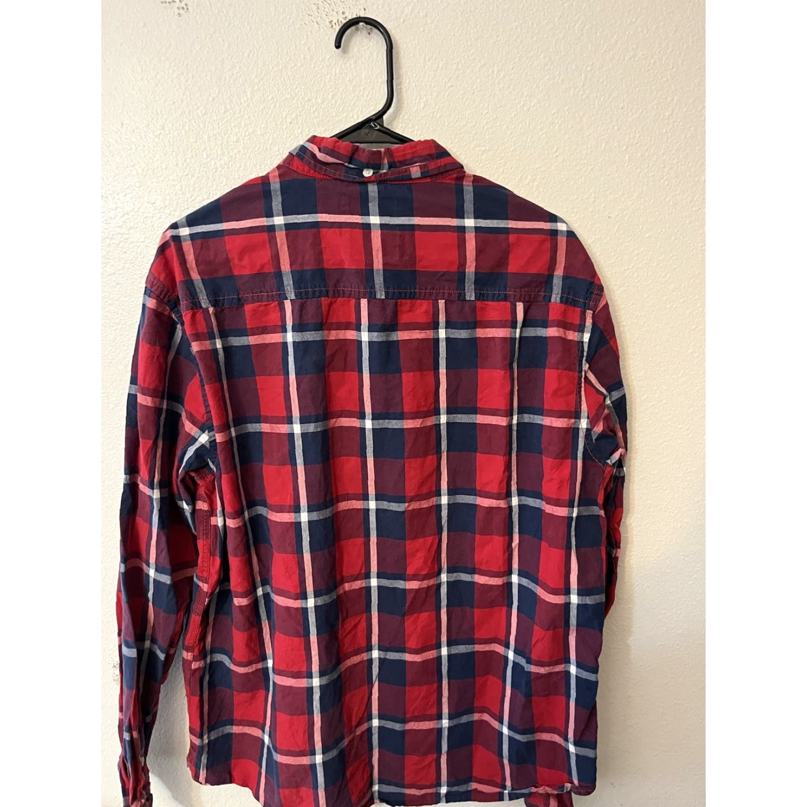 Vintage Aéropostale Button-Up Shirt Adult XL Red Plaid Casual Long Sleeve Pocket Mens Size US XL / EU 56 / 4 - 3 Thumbnail