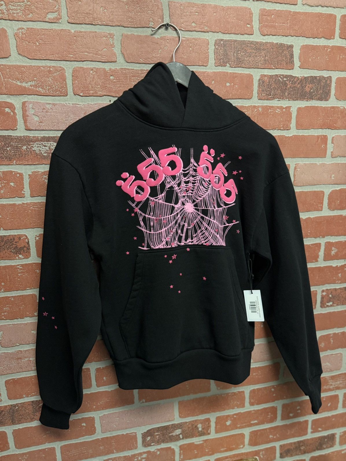 Sp5der Sp5der Woldside Pink Black Hoodie Size XS (NEW) Size US XS / EU 42 / 0 - 3 Thumbnail