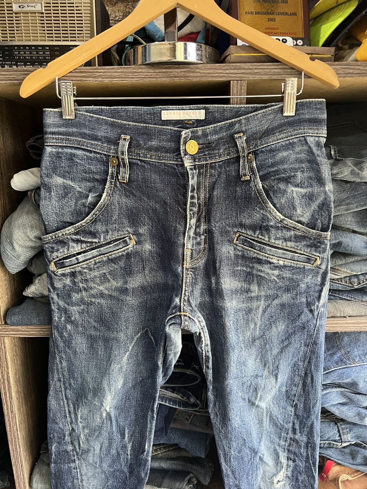 LOWRYS FARM 🔥Rare Lowrys Farm Twist Distressed Denim Size US 31 - 4 Thumbnail