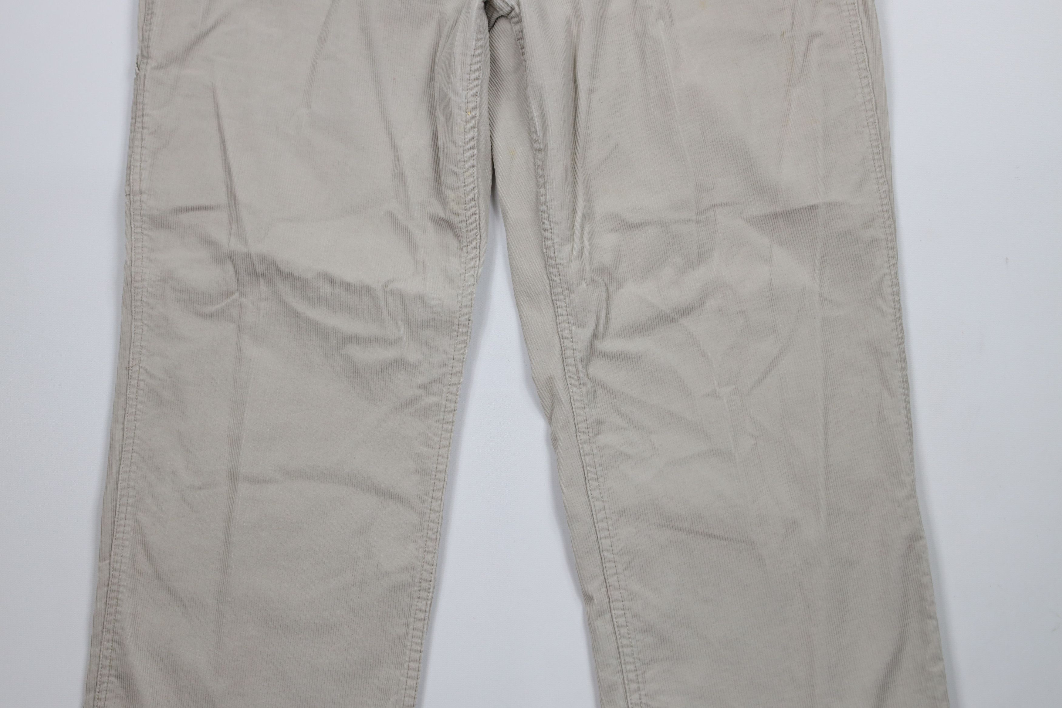 Eddie Bauer × Vintage Vintage 90s Eddie Bauer Wide Leg Corduroy Dungaree Pants Size US 38 / EU 54 - 3 Thumbnail