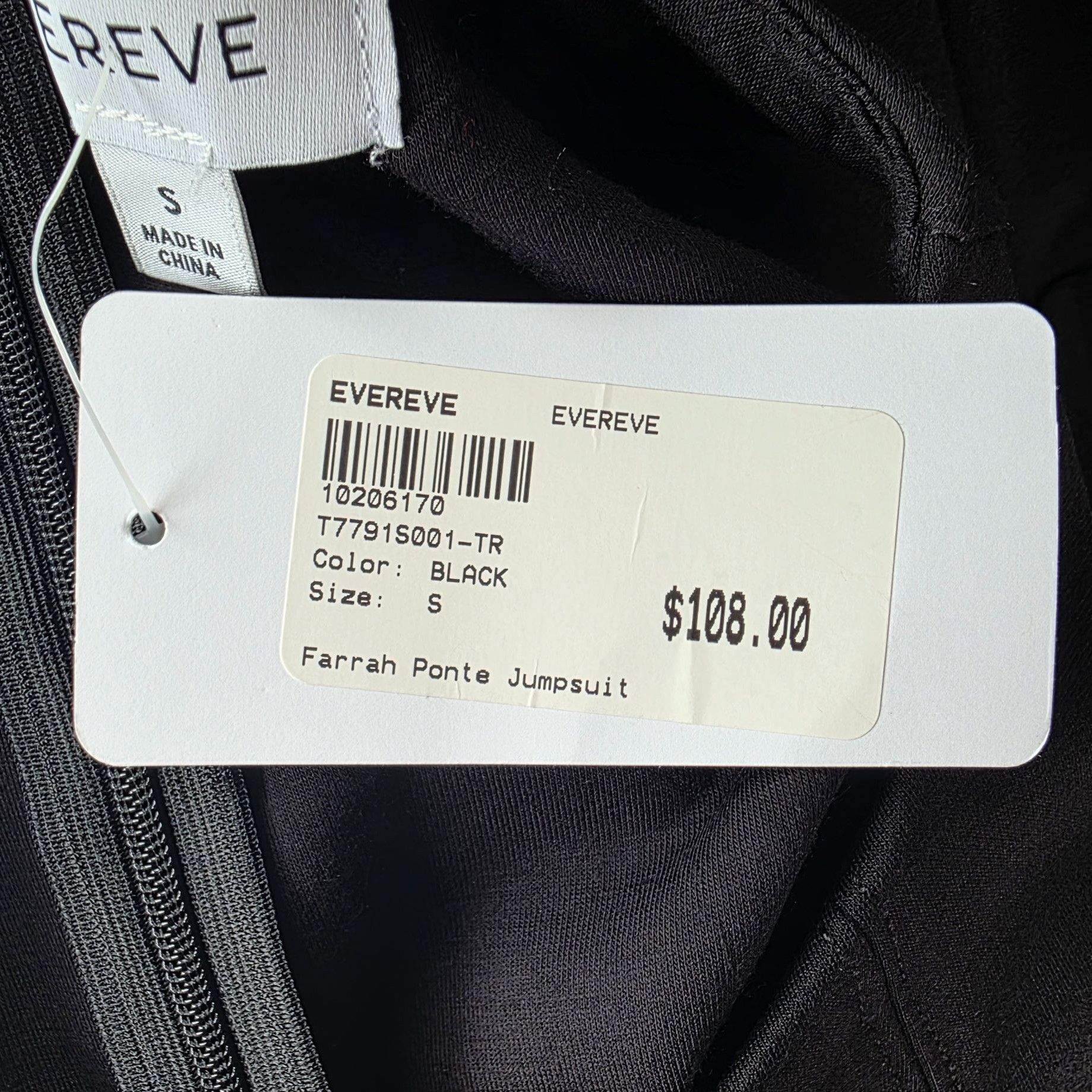 Other NEW Evereve Womens Small Jumpsuit Farrah Ponte Wide Leg Crop Size 28" / US 6 / IT 42 - 9 Thumbnail