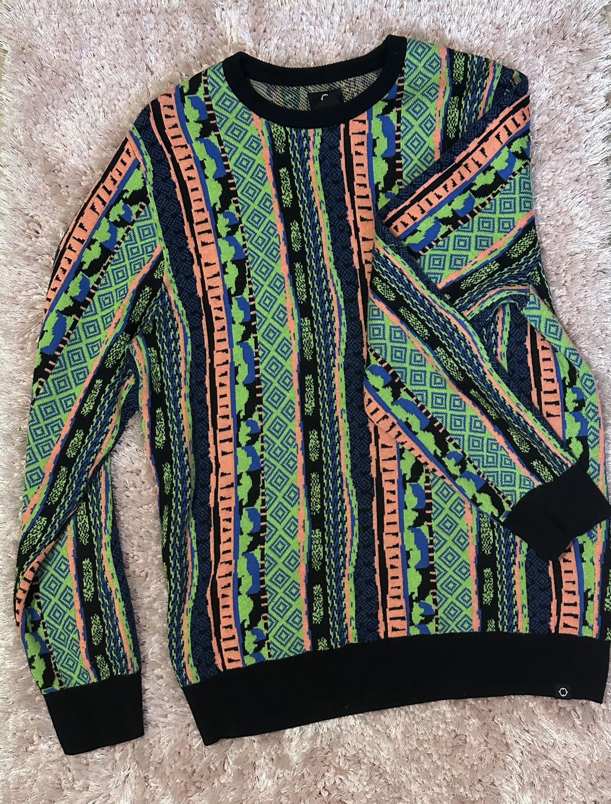Empyre Empyre Coogi Style Urban Vertical Sweater Mens Size Small Size US S / EU 44-46 / 1 - 2 Thumbnail